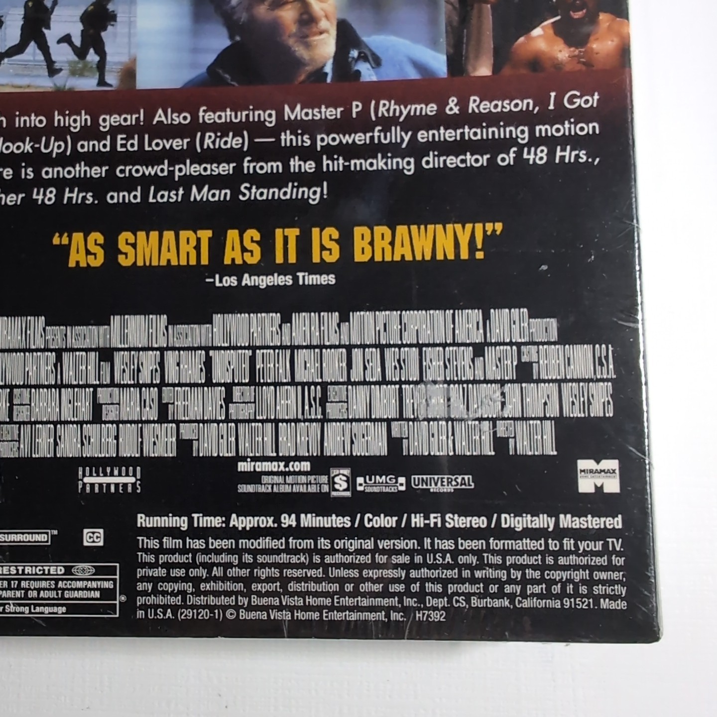Undisputed (VHS, 2002) New, Sealed Wesley Snipes Ving Rhames R 94 Min