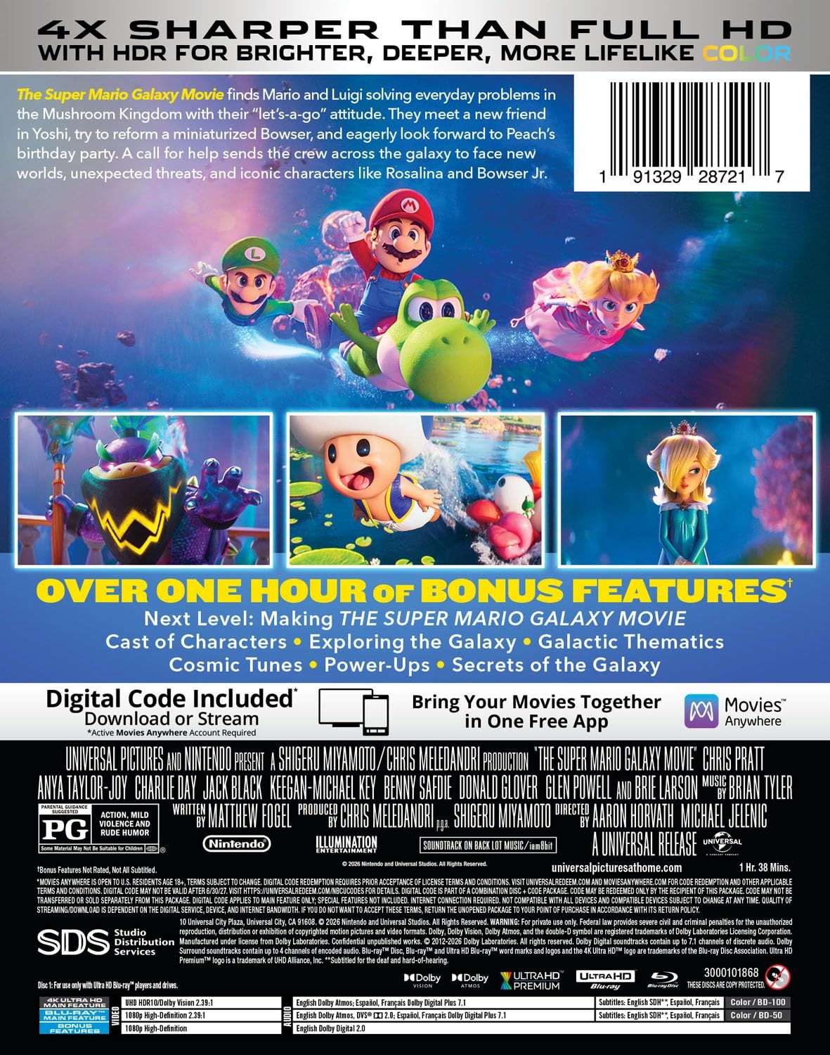 The Super Mario Galaxy Movie 4K Ultra HD Blu-ray Steelbook – SHIPS TODAY