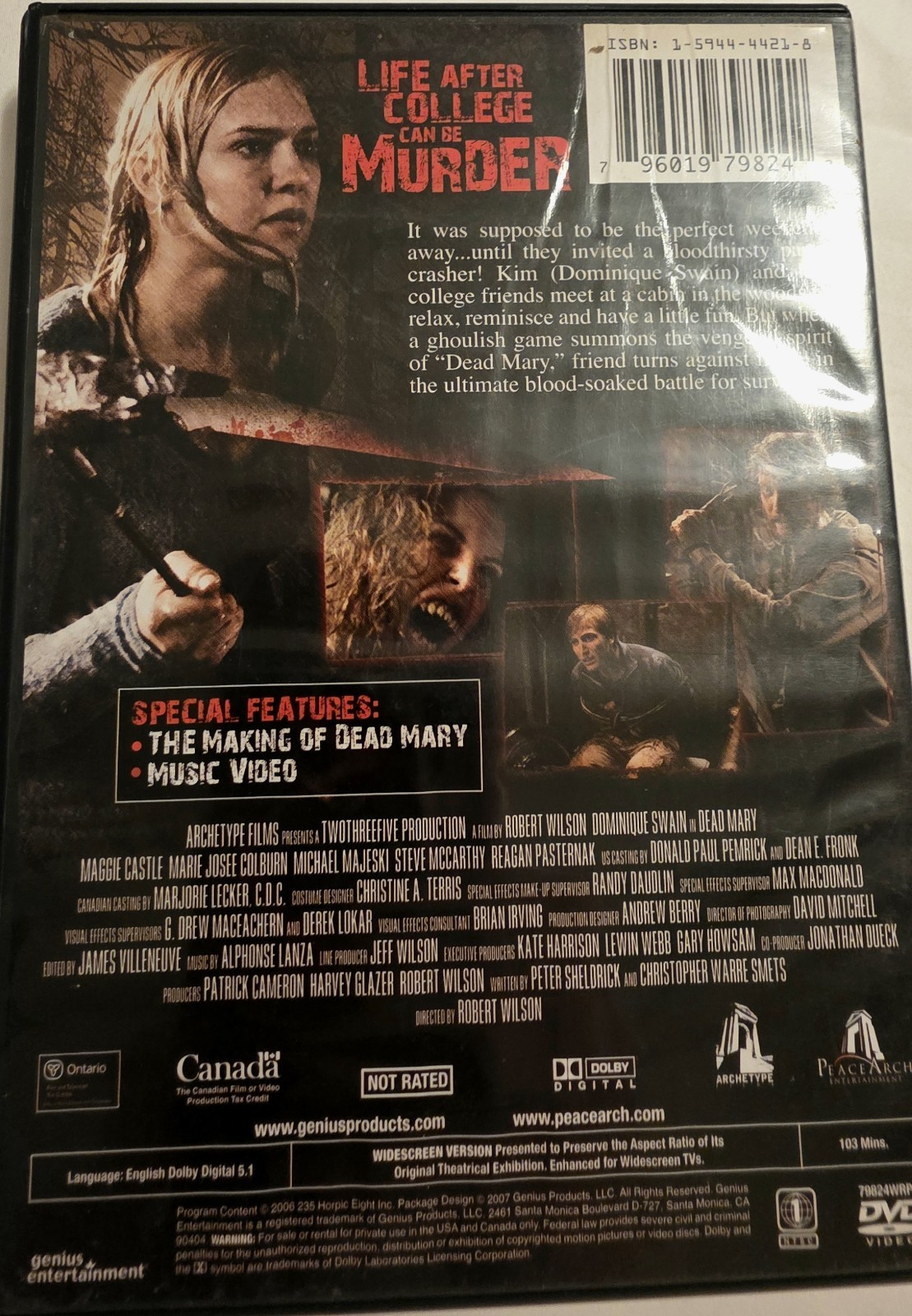DVD Lot of 7 (10 Movies) Horror Thriller, All 4 Blade Movies! Used Condition