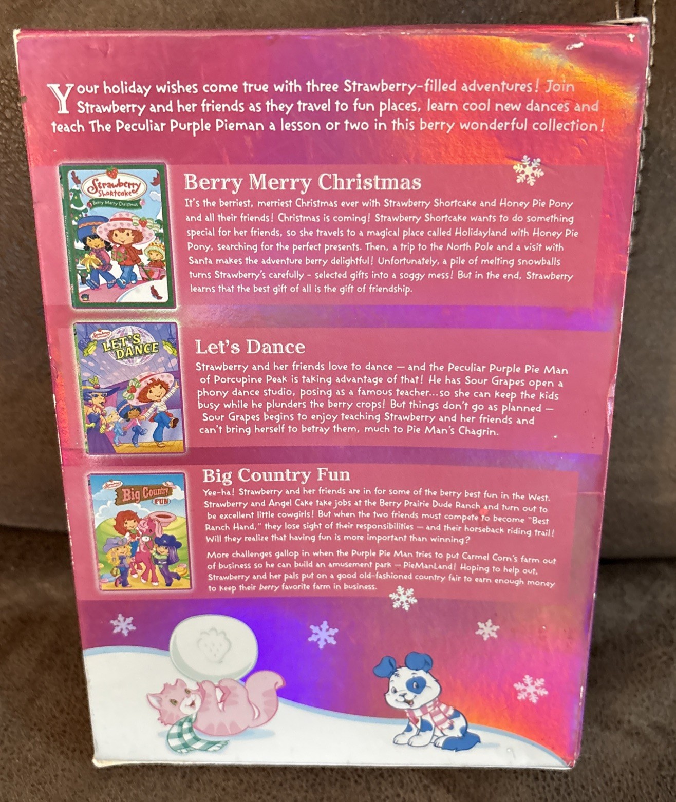 Strawberry Shortcake Holiday Dreams 3 DVD Collection Brand INCLUDES~5 Postcards