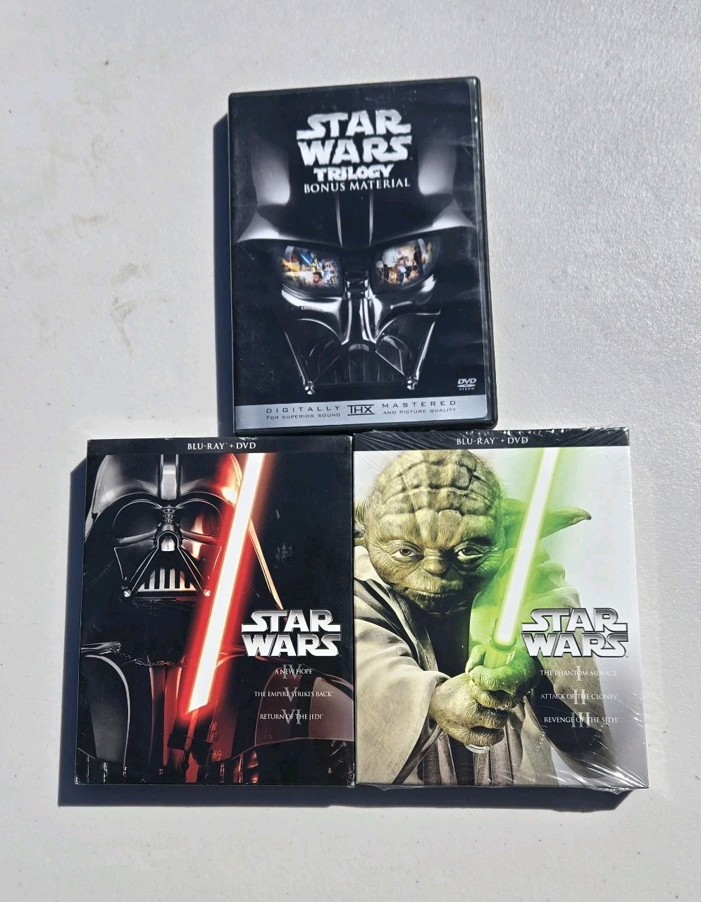 Star Wars Episodes I – VI & Bonus Material- Blu-ray And DVD