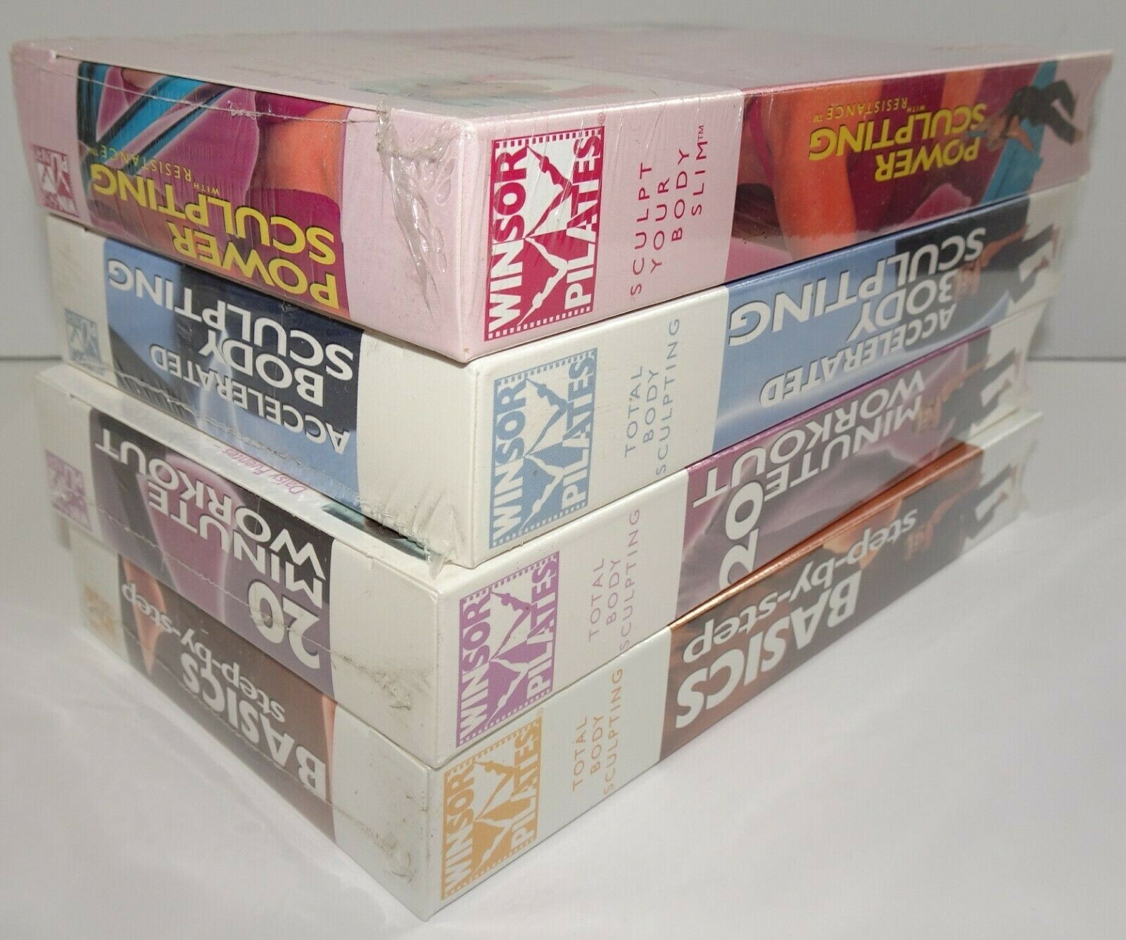 Winsor Pilates Total Body Sculpting Basics 20-Minute Accelerated Power VHS Tapes