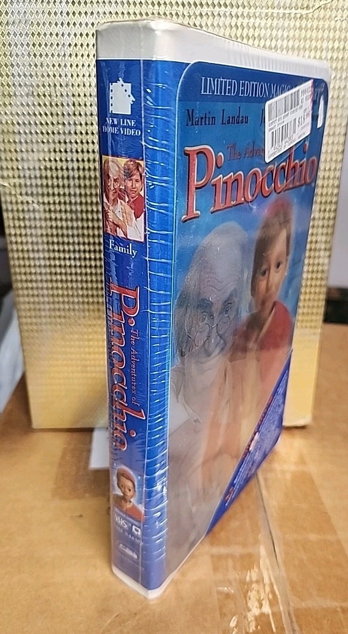 The Adventures of Pinocchio (VHS, 1996, Clamshell) New Sealed Copy