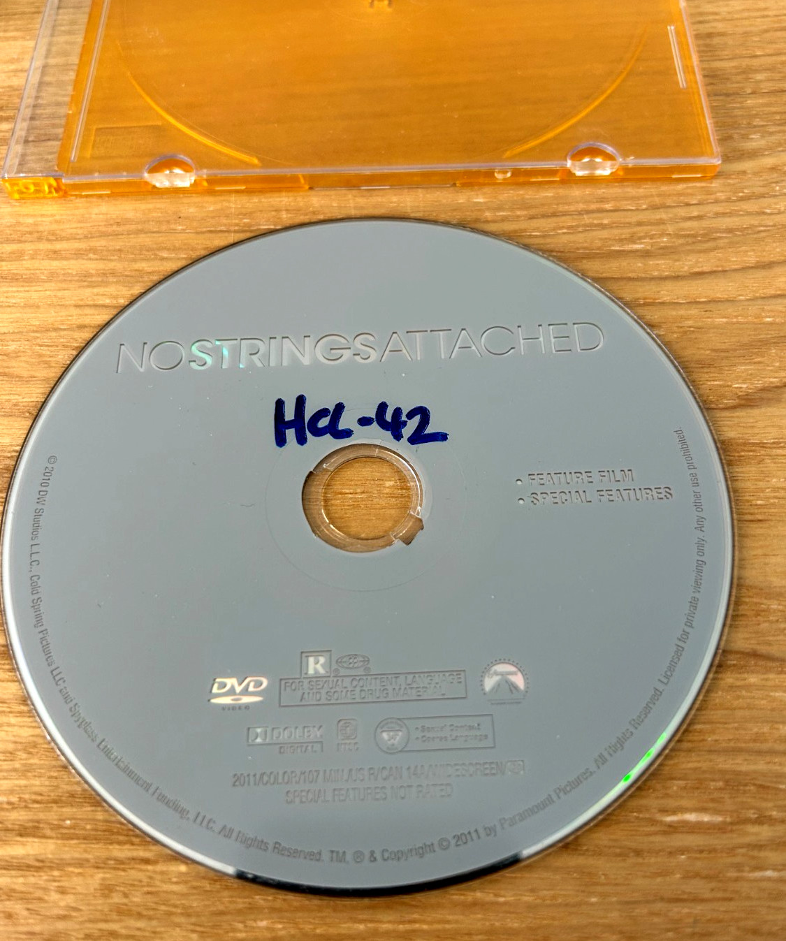 No Strings Attached DVD Slimline Case No Artwork – Ships Free With Tracking