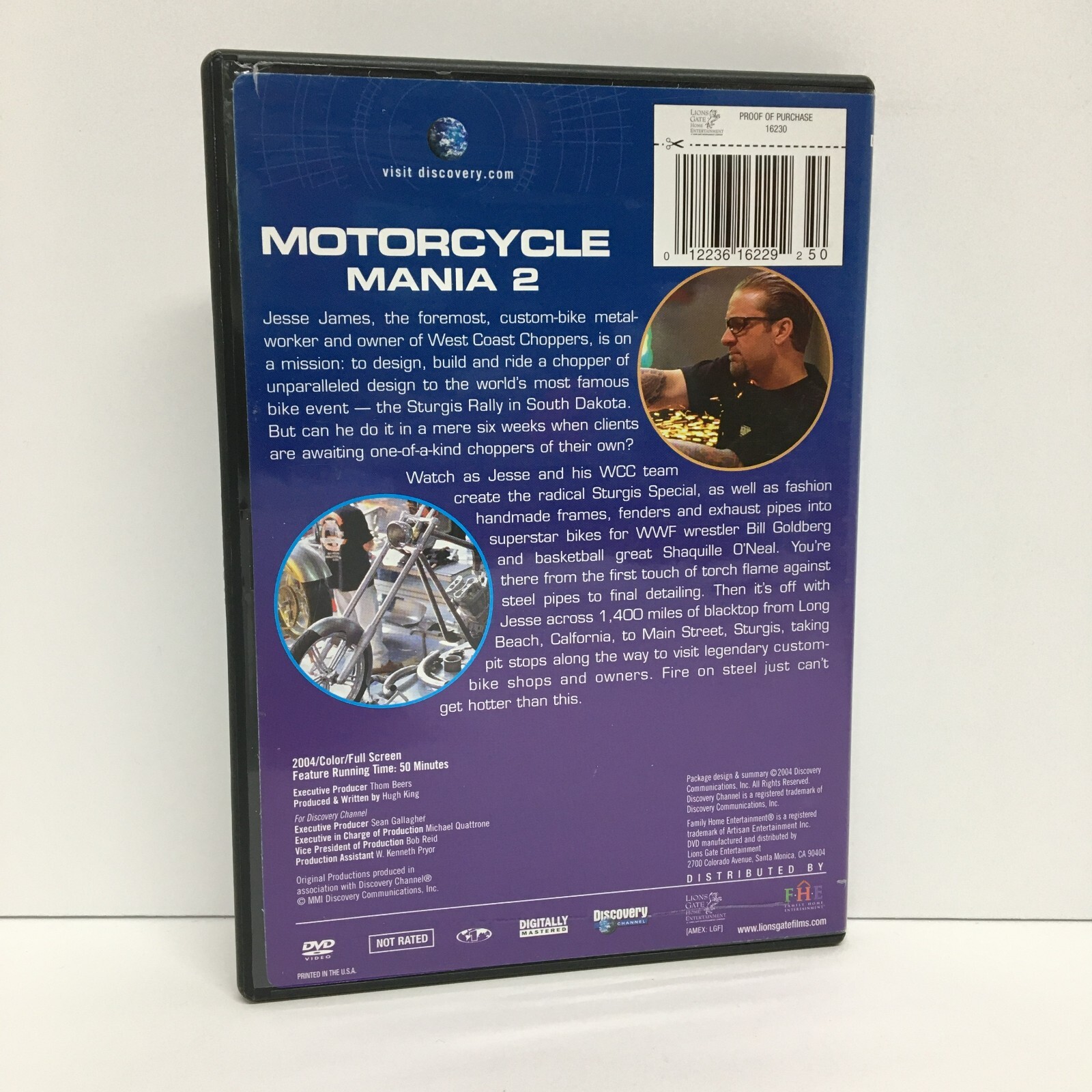 Motorcycle Mania 2 (DVD, 2004, Discovery) Jesse James