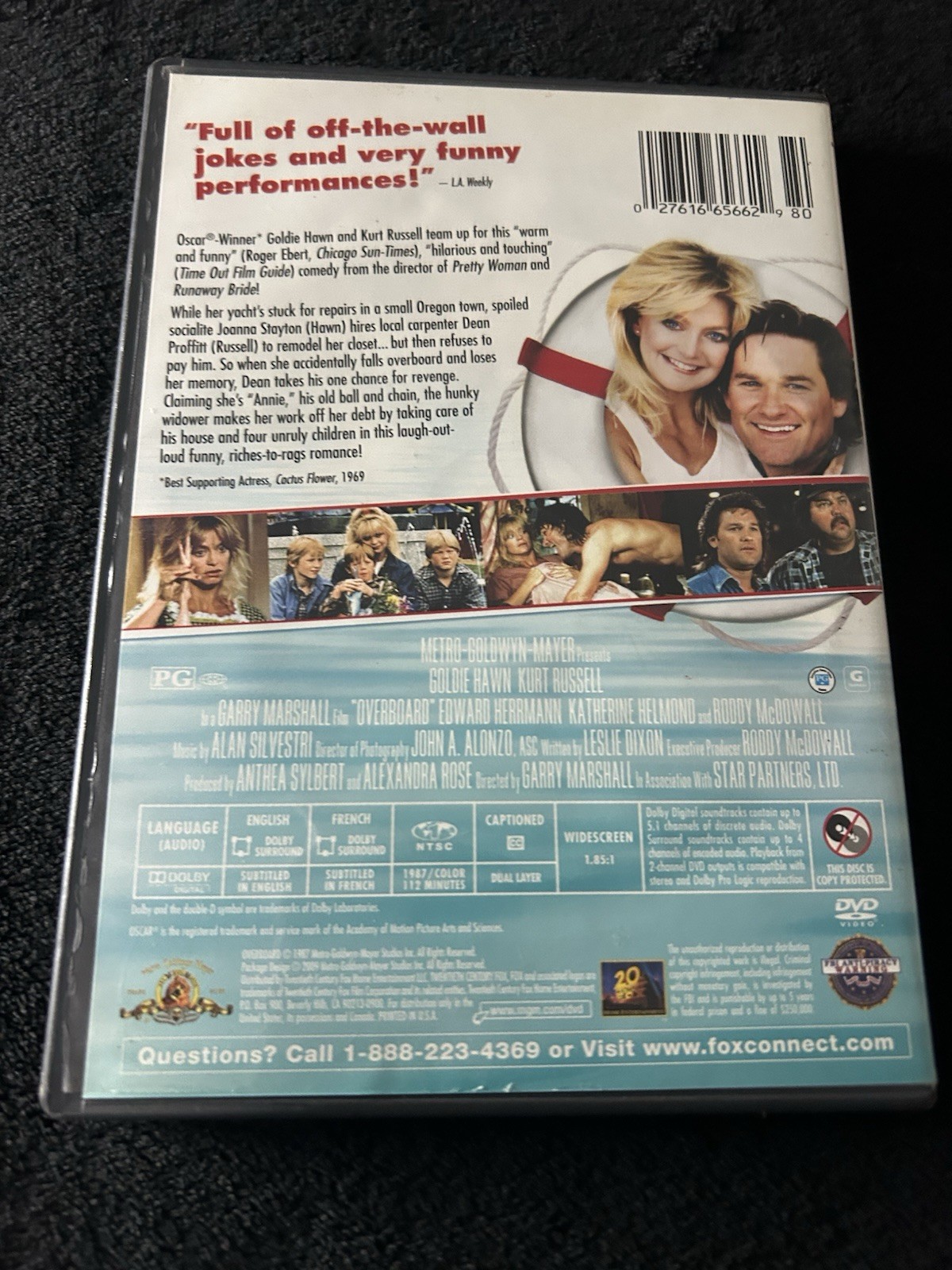 Metro-Goldwyn-Mayer Overboard DVD Widescreen Goldie Hawn Kurt Russell