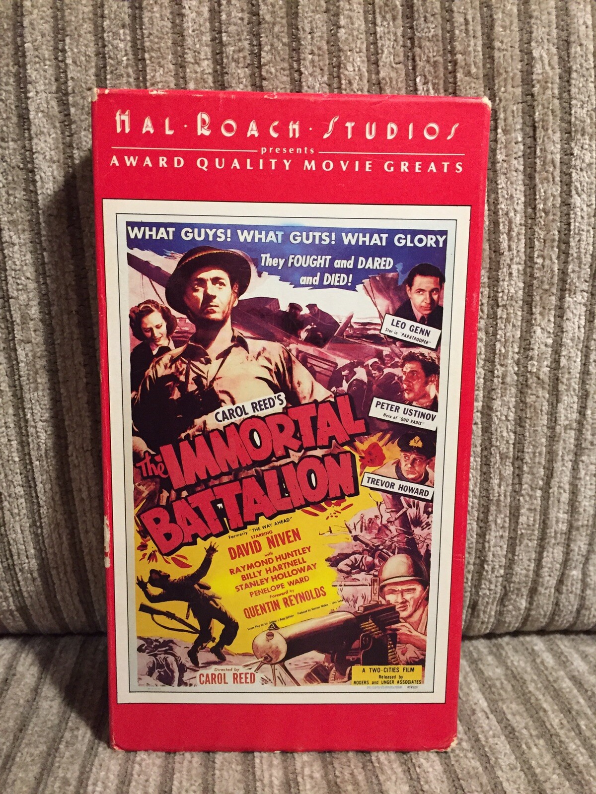 The Immortal Battalion VHS Tape David Niven Carol Reed Hal Roach Studios VHS War