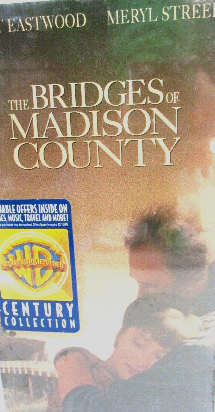 Clint Eastwood Meryl Streep The Bridges of Madison County Warner Home Video VHS