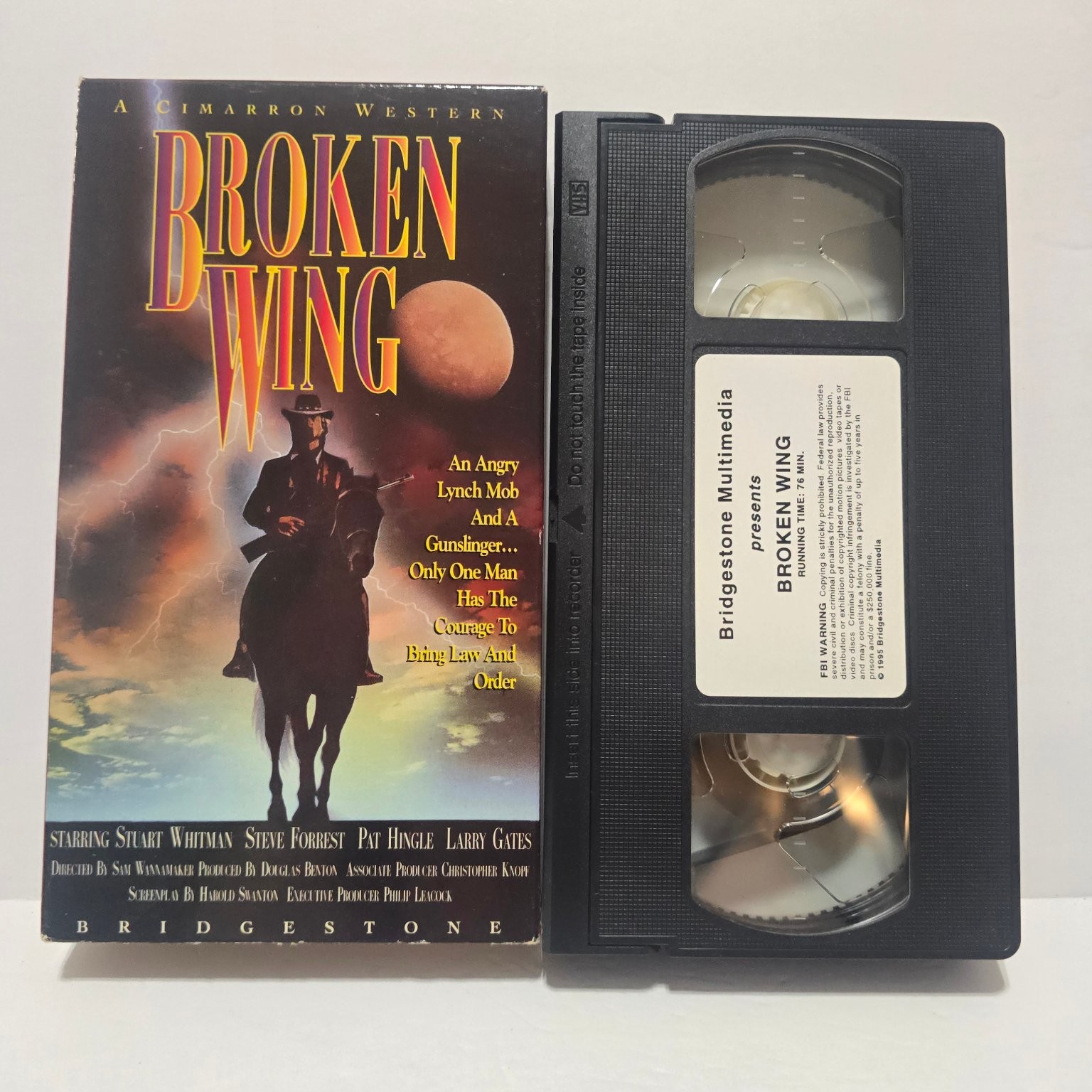 Broken Wing VHS 1995 Western Cimarron Stuart Whitman Bridgestone