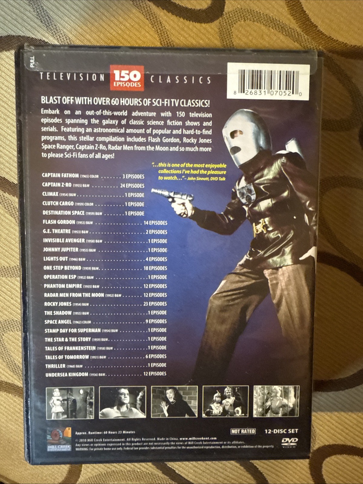 Classic Sci-Fi TV (DVD, 12 Discs w/150 Sci-Fi Episodes) over 60 hours of Sci-Fi