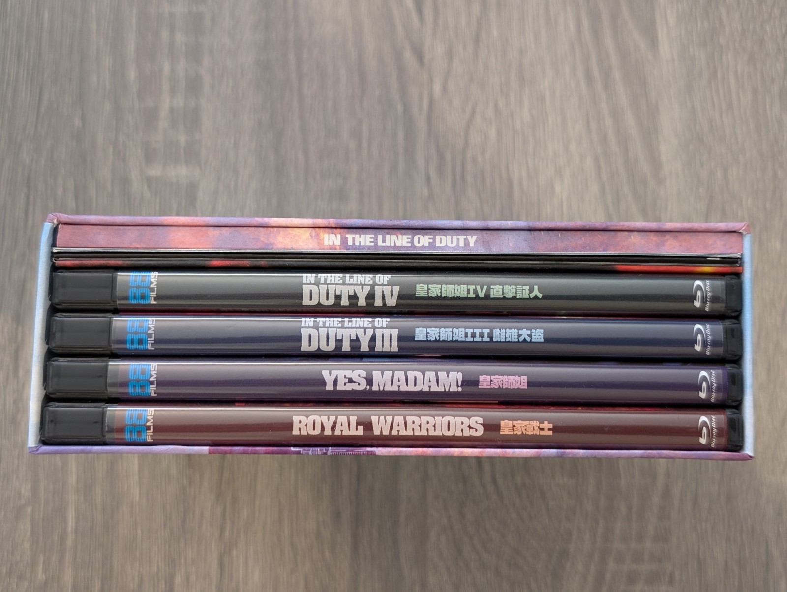 In the Line of Duty I-IV (Blu-ray) 88 Films Deluxe Collector’s Set, Rare OOP