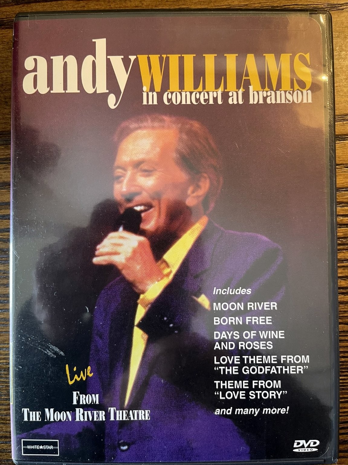 Andy Williams In Concert at Branson DVD 82 Min Live Moon River Theatre : VG