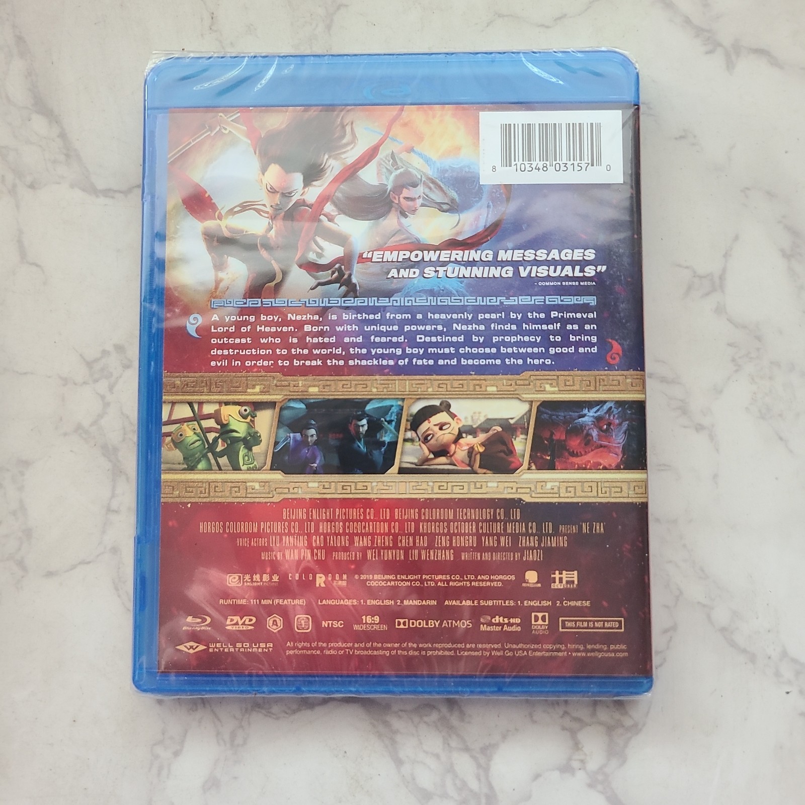 Ne Zha BRAND NEW Sealed Blu-ray & DVD English & Mandarin 2019, Widescreen