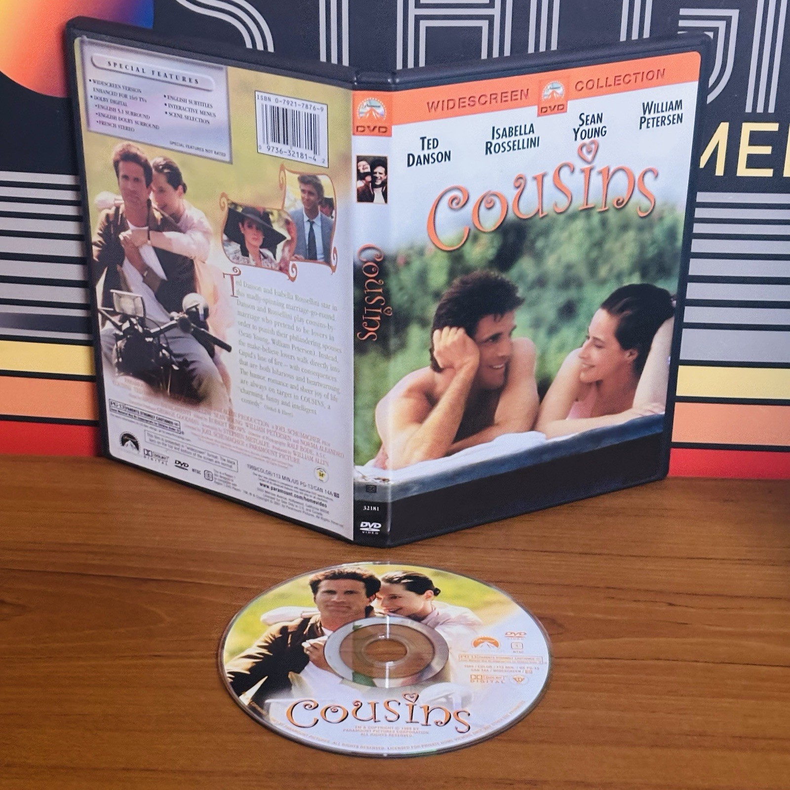 Cousins DVD 1989 Widescreen Collection Ted Danson Isabella Rossellini