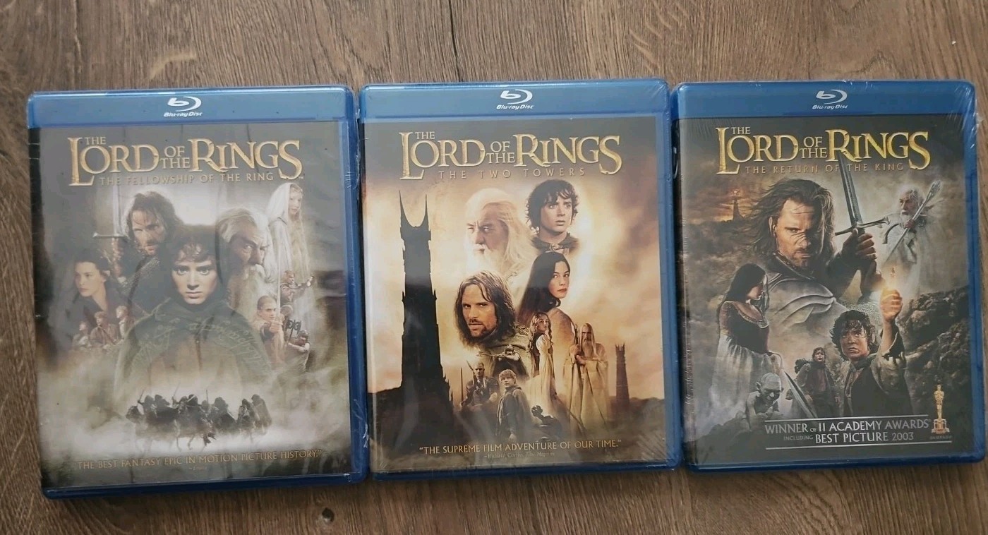 The Lord Of The Rings Trilogy Steelbook Blu-ray Lot – NEW & SEALED