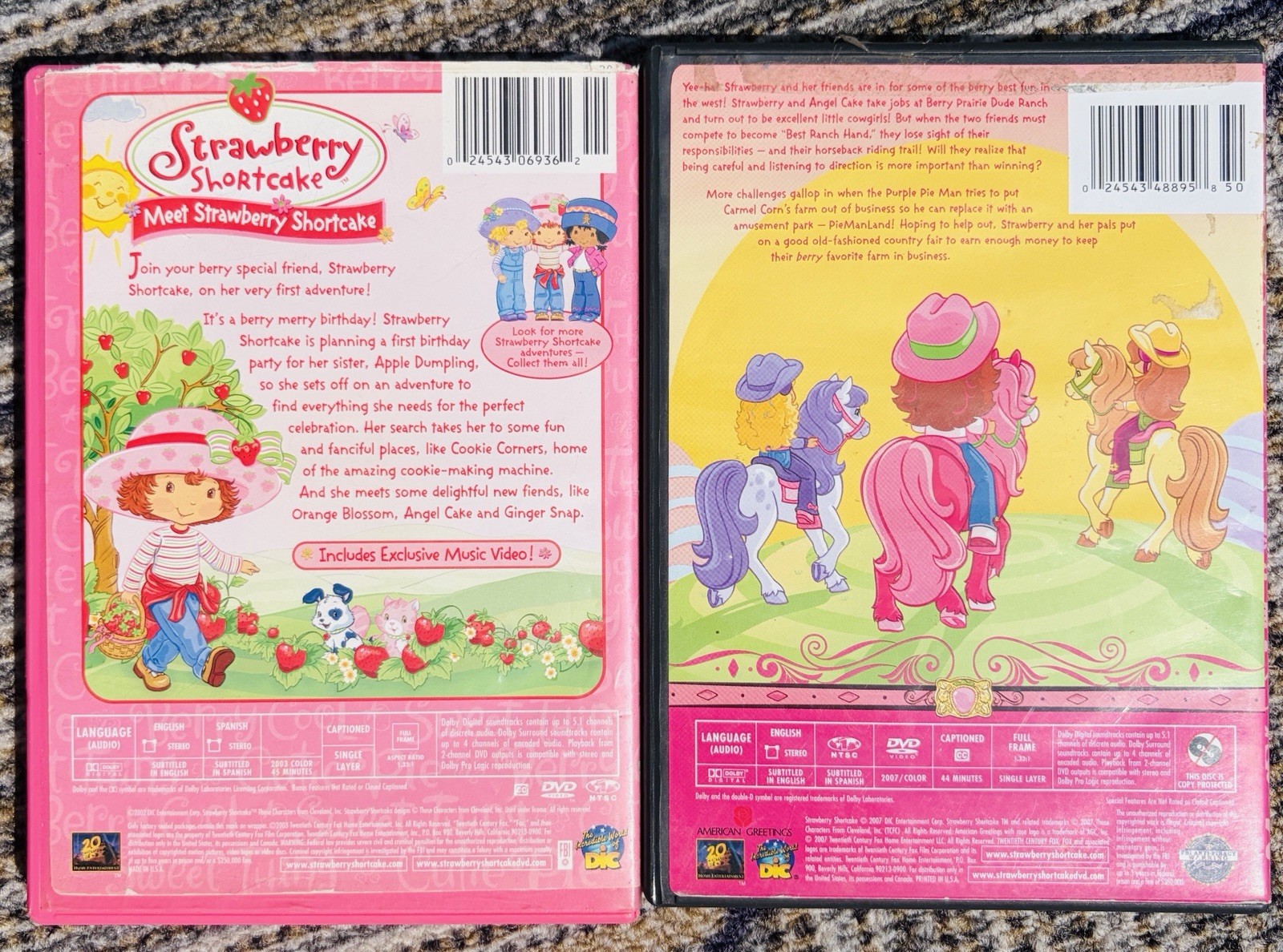 Meet Strawberry Shortcake AND Big Country Fun DVD Lot