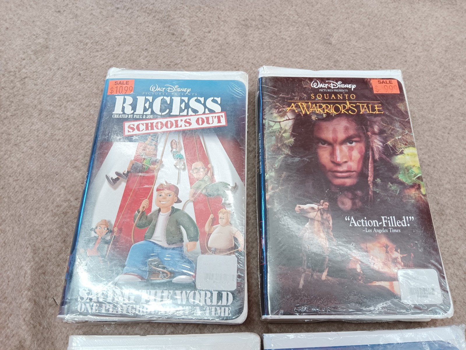 VTG Alice in wonderland recess school’s out, etc, etc 4 VHS new tapes