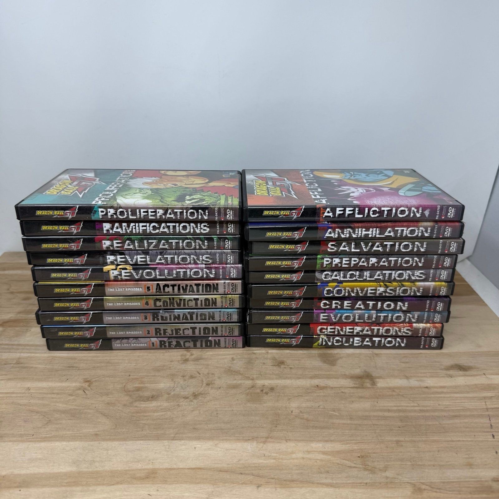 Dragon Ball GT COMPLETE Series DVD Vol. 1-15 AND Lost Episodes Set 1-5 DVD