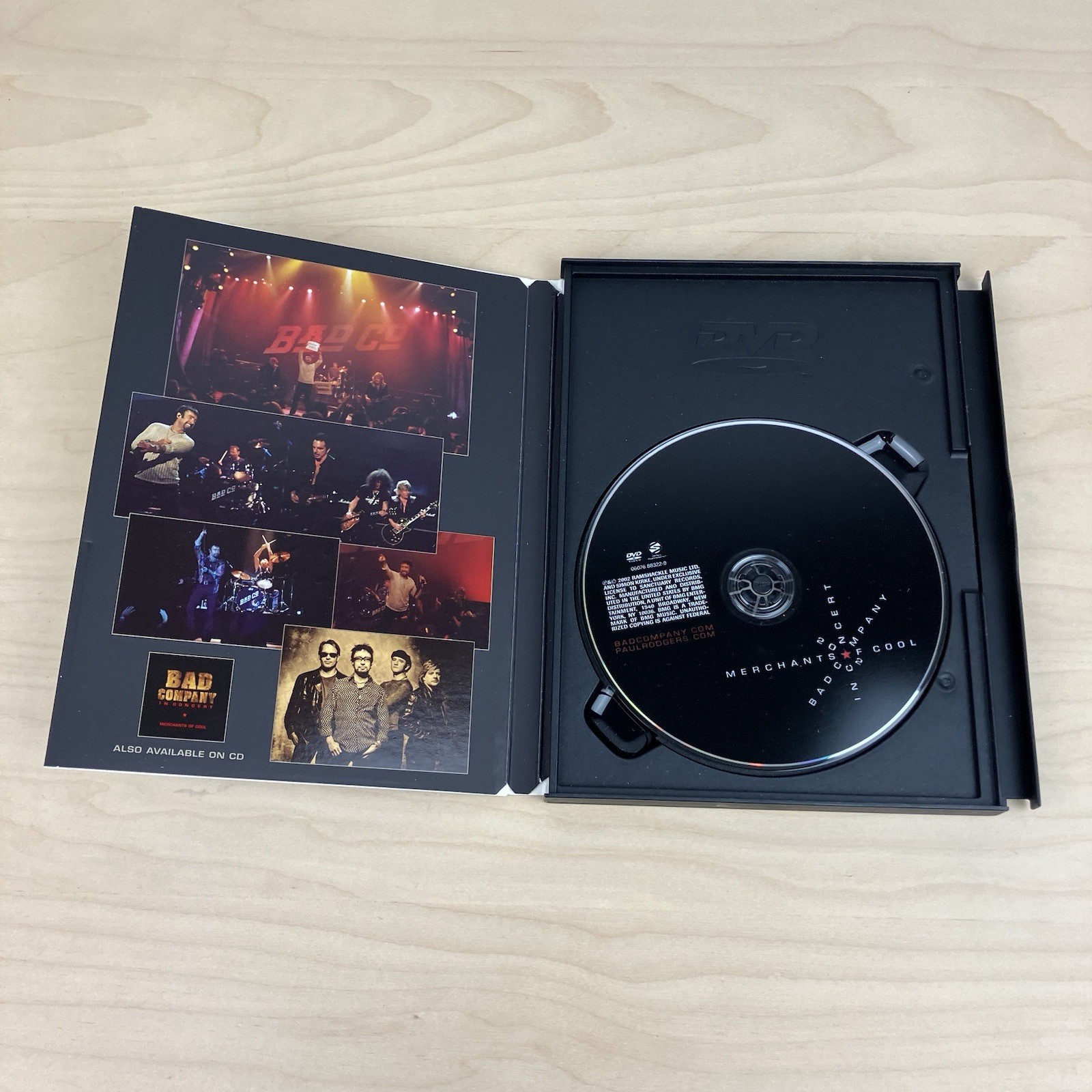 Bad Company DVD Lot Of 3: Live at Wembley, Inside Bad Co, In Concert Merchants