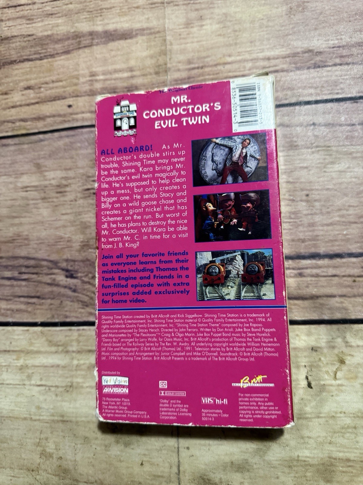 Shining Time Station Mr. Conductor’s Evil Twin Classic Vol 7 VHS Tested Thomas