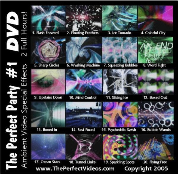Light Show Special Effects Party DVD Colorful Ambient Computer Graphics Vol #1