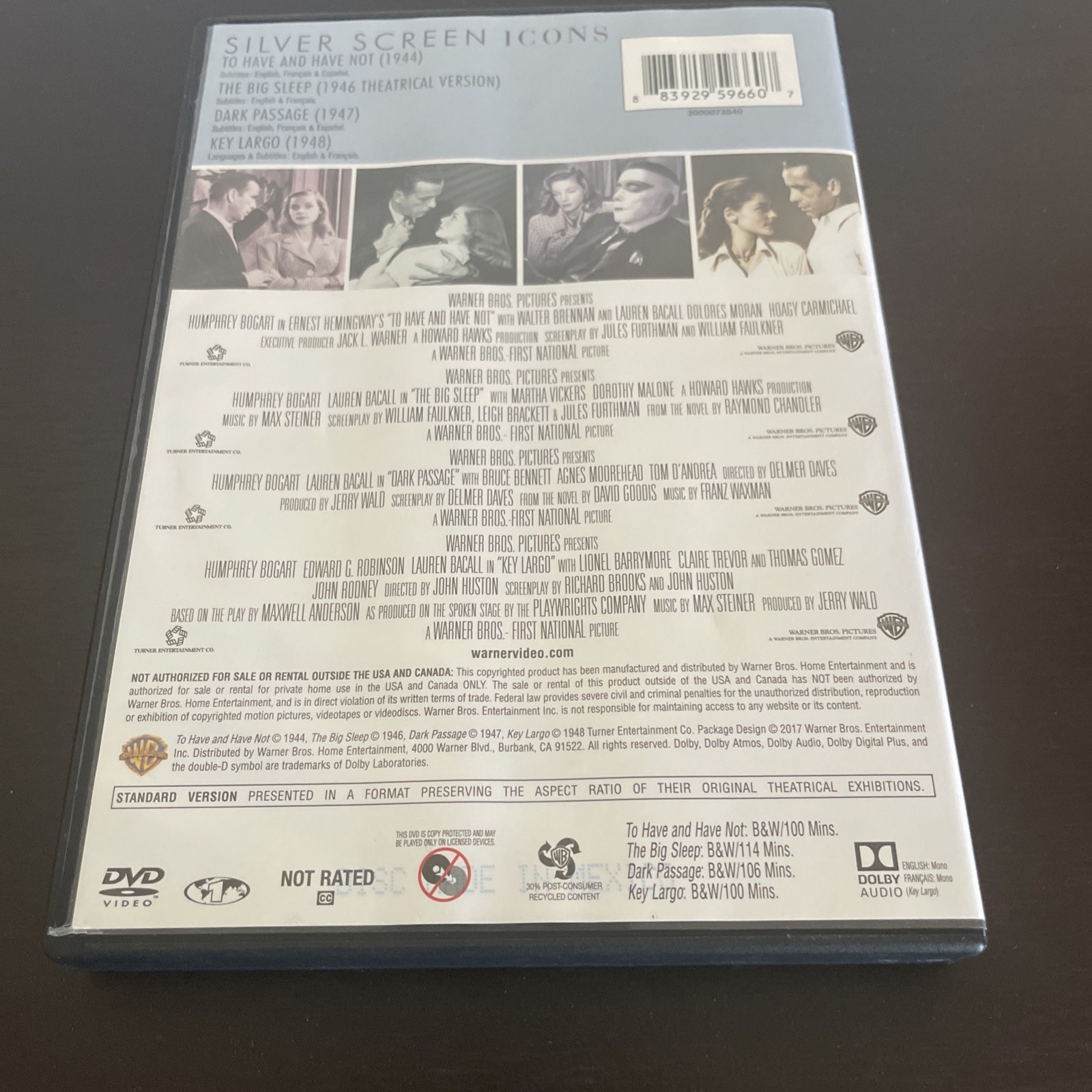 Silver Screen Icons: Bogie & Bacall (DVD)