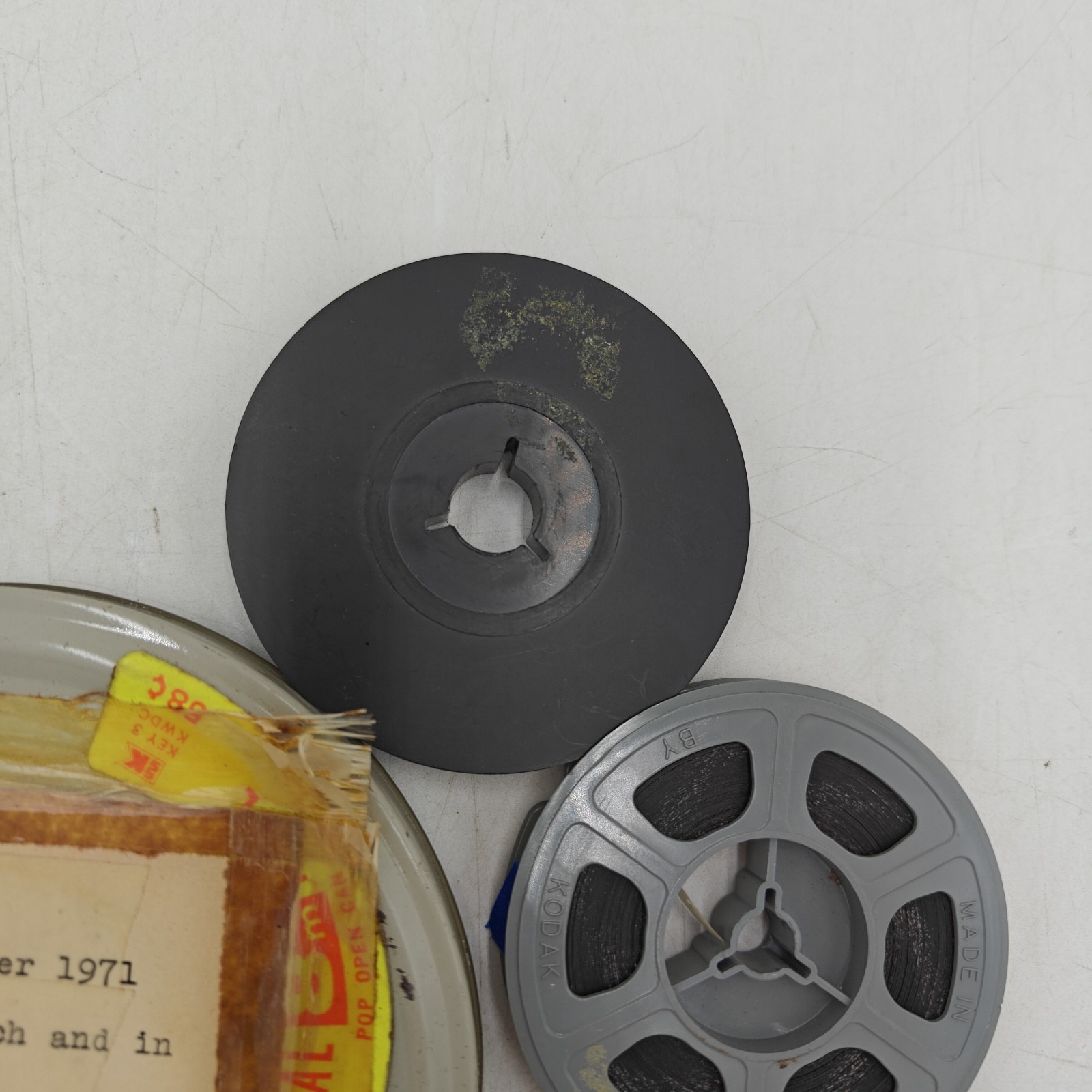 VTG Lot of 7 Film Reels Video Recorded – Unknown contents or origin – Treasure!