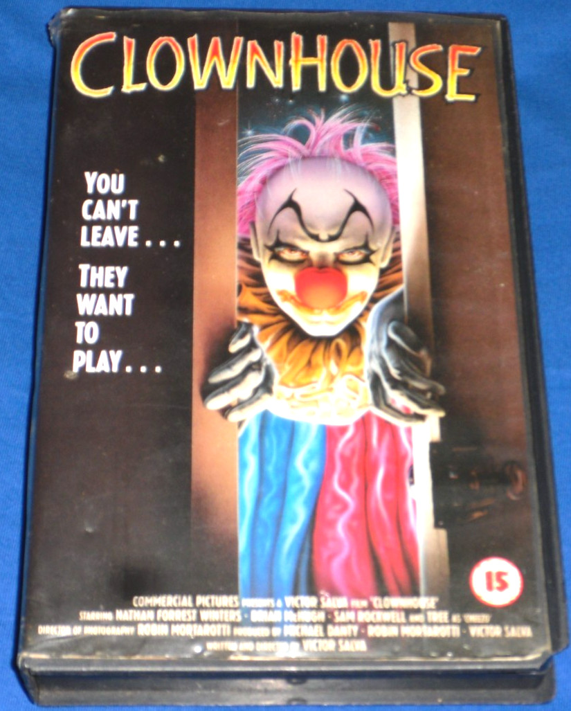CLOWNHOUSE – VHS TAPE – FIRST RELEASE – LIMITED AND VERY RARE CULT MOVIE HORROR