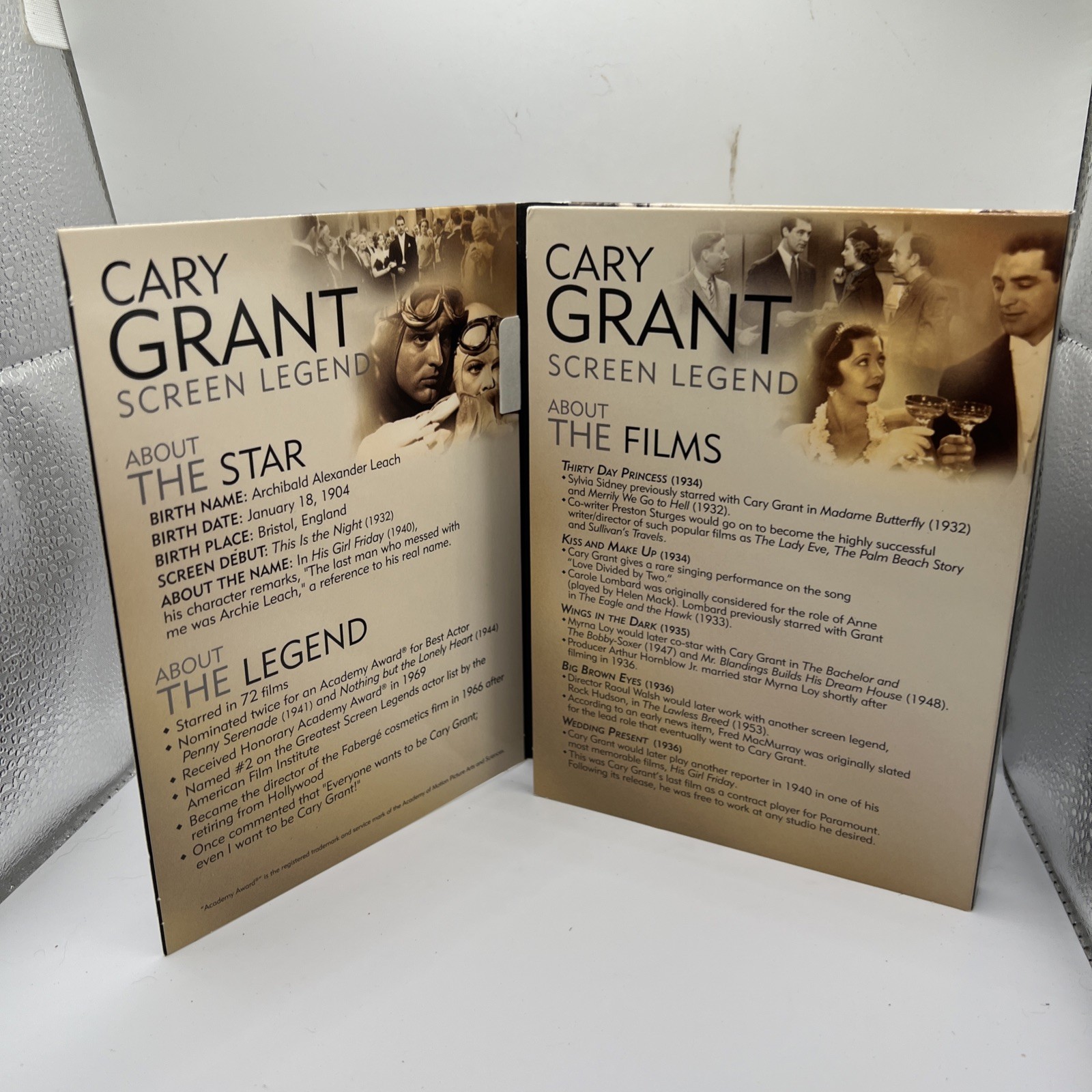 Cary Grant: Screen Legend Collection (DVD, 3-Disc Set)