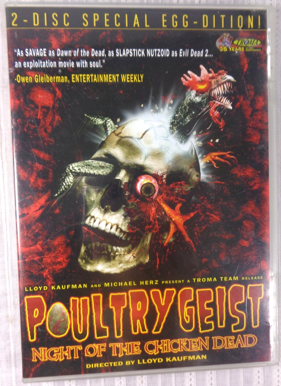 POULTRYGEIST: NIGHT OF THE CHICKEN DEAD (2-Disc DVD Special Egg-Dition!) VG!
