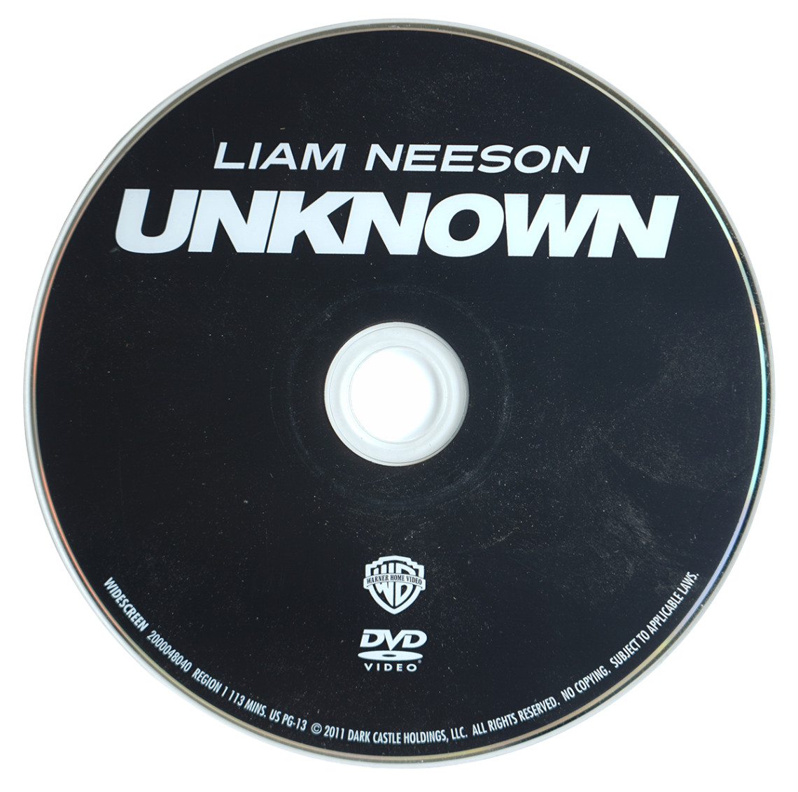 UNKNOWN DVD 2011 Liam Neeson Widescreen Action Thriller Film