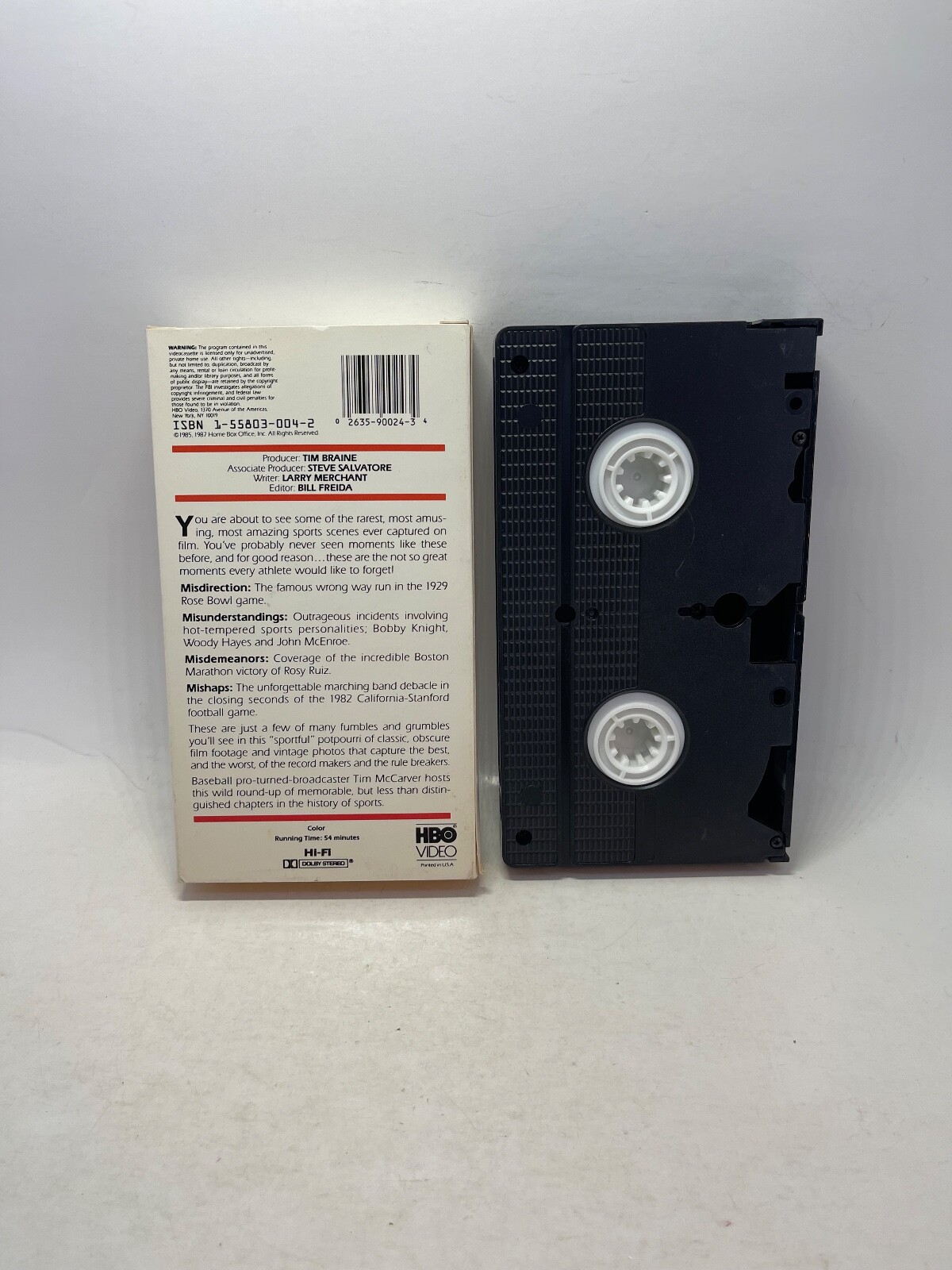 HBO Video The Not So Great Moments In Sports VHS Movie Vintage *Buy 2 Get 1 Free