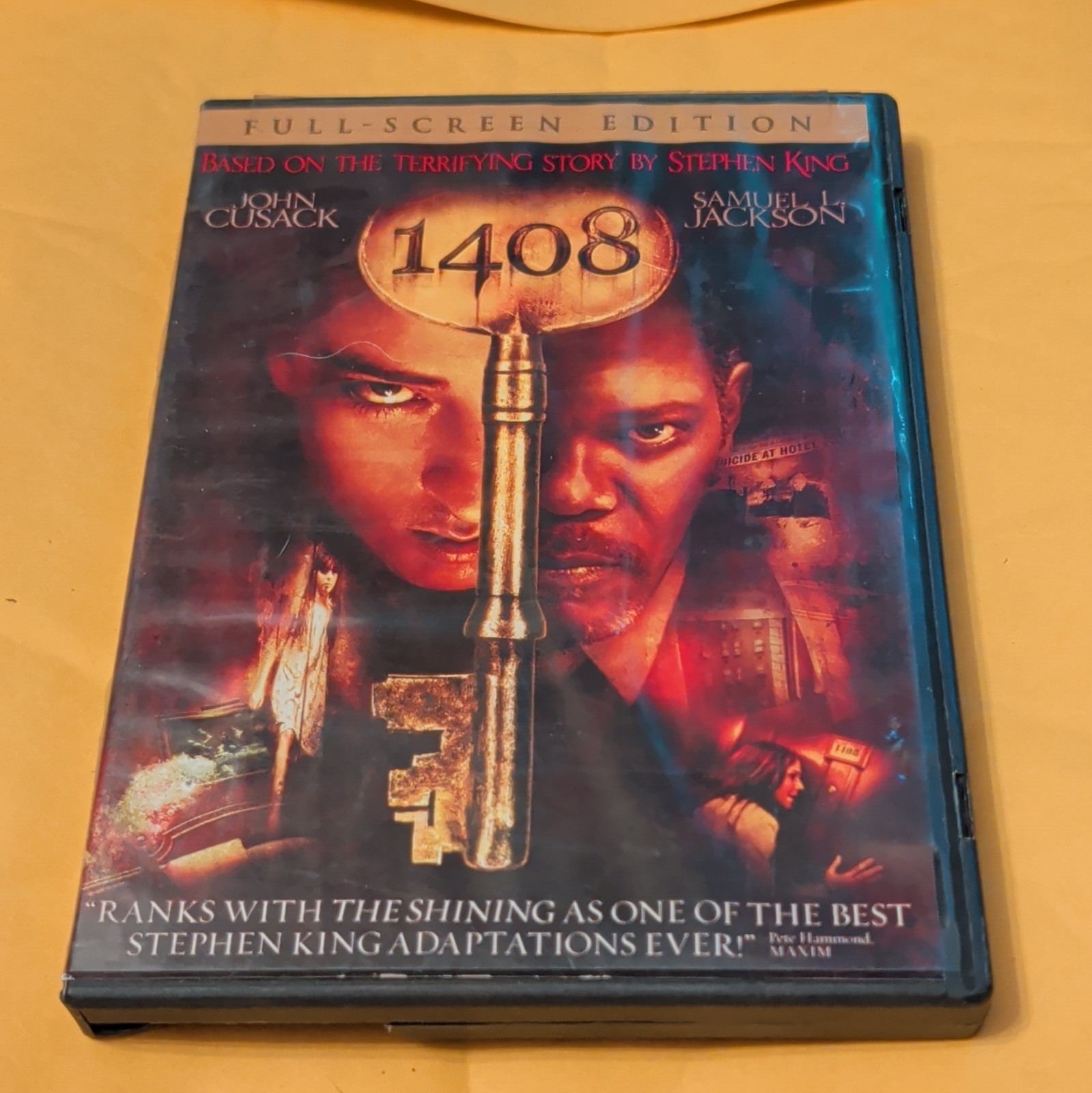 1408 DVD Full Screen Thriller PG-13 2007 Region 1 John Cusack Samuel L. Jackson