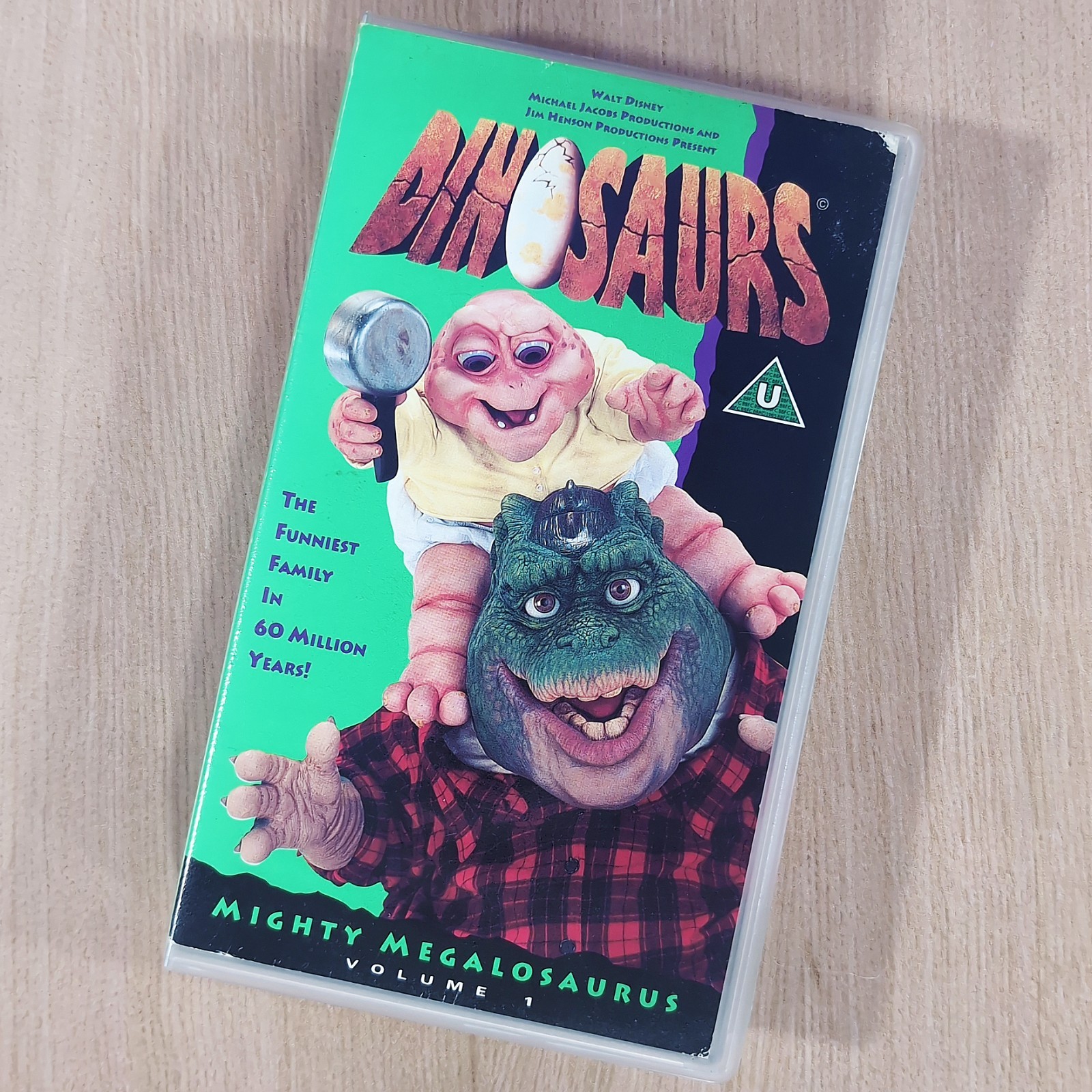 Dinosaurs Mighty Megalosaurus Volume 1 VHS UK PAL Disney Jim Henson Play Tested
