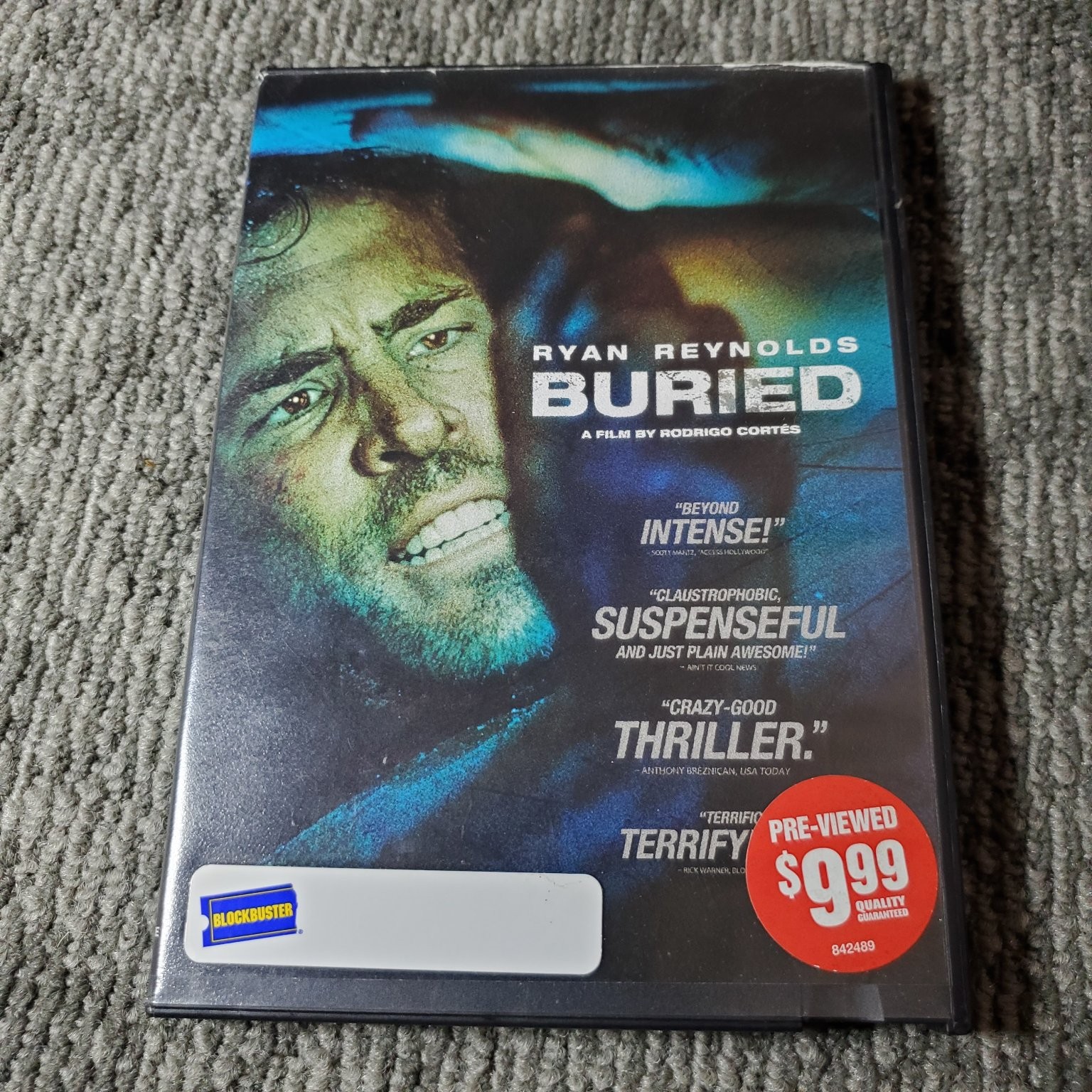 Buried DVD 2010 Ryan Reynolds Rodrigo Cortés Widescreen Thriller