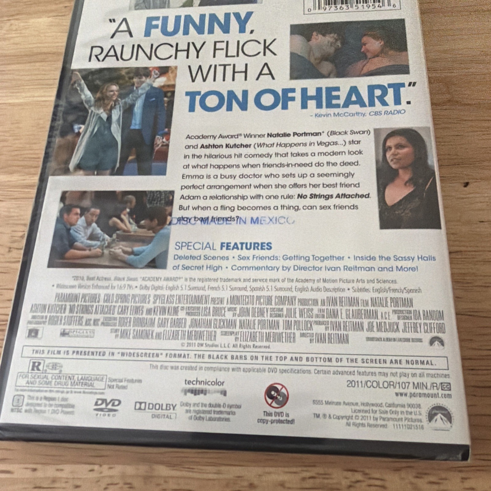 No Strings Attached (DVD, 2011) *BRAND NEW*