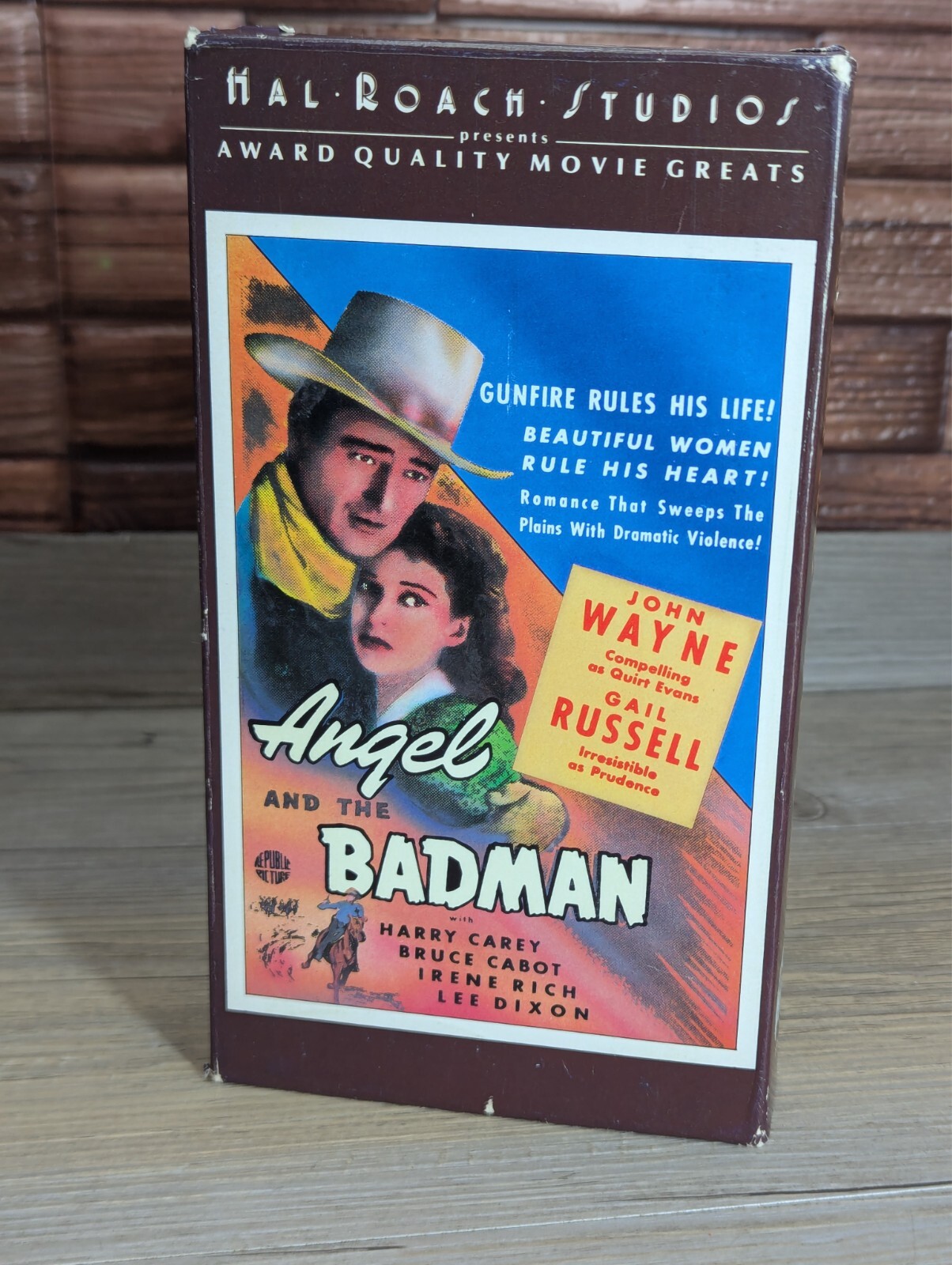 Angel and The Badman (VHS 1985 Hal Roach Studios 1947) John Wayne, Gail Russell