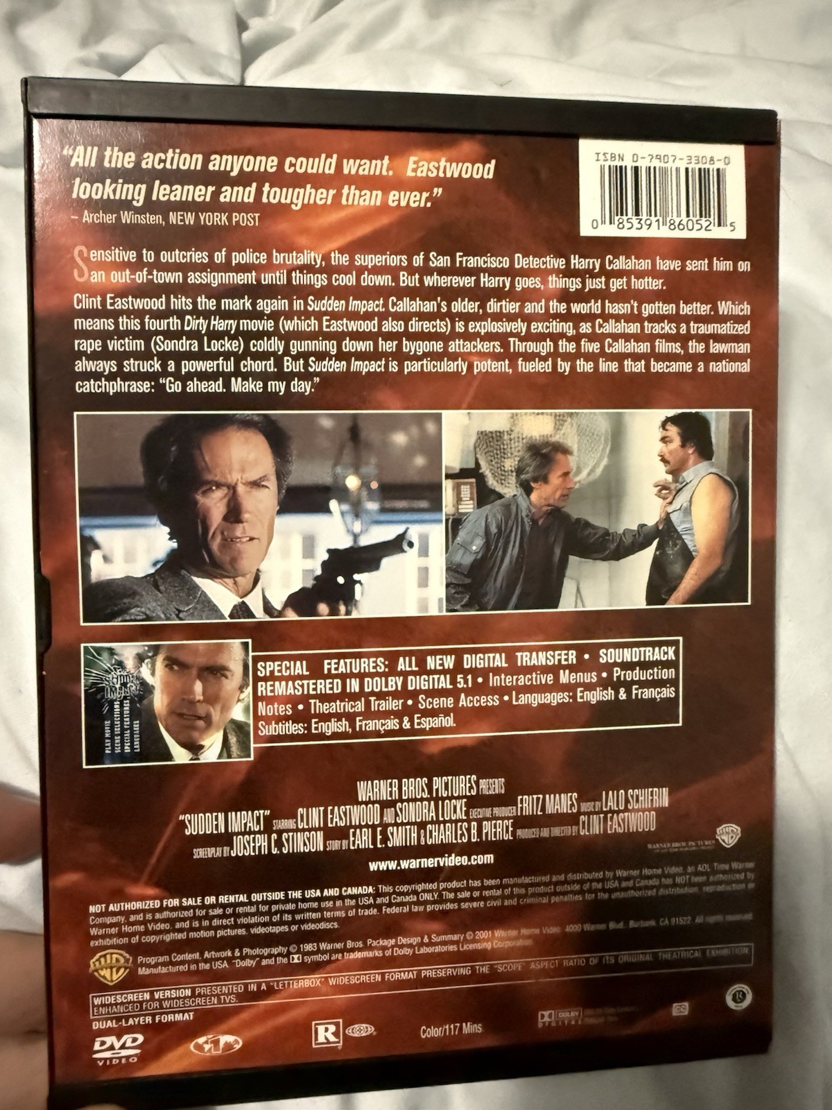 Sudden Impact (DVD, 2001, Clint Eastwood Collection)