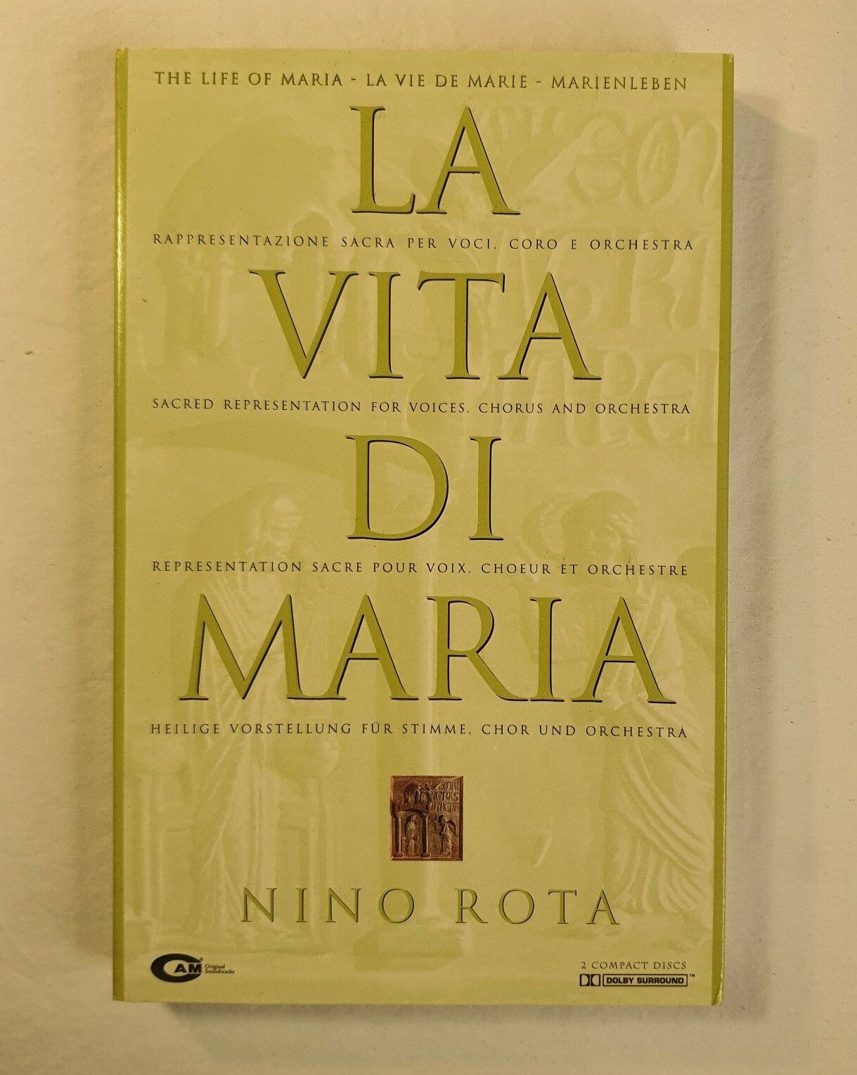 Nino Rota La Vita Di Maria DVD The Life of Maria 2 Disc Set Di Praga Orchestra