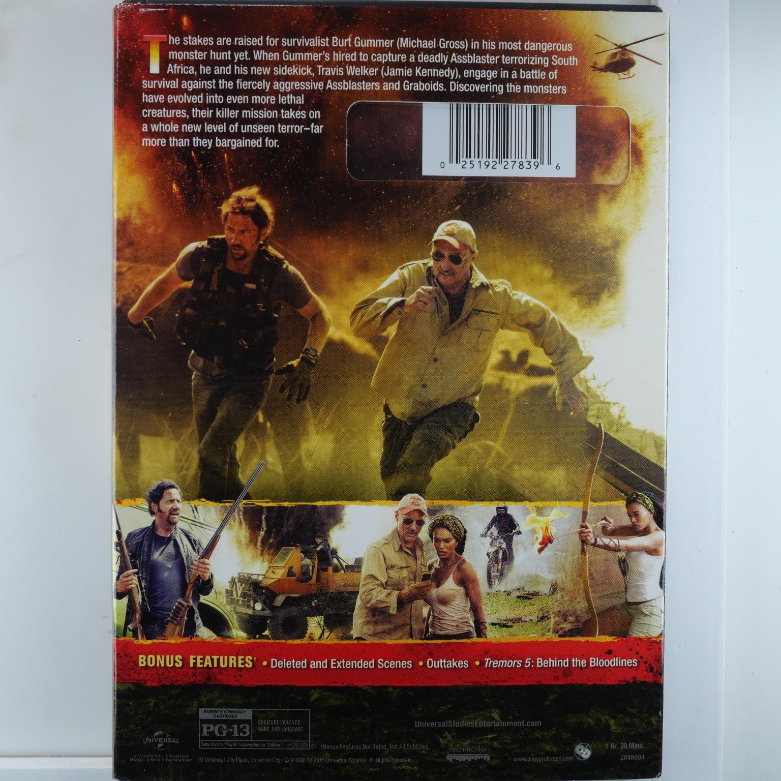Tremors 5 Bloodlines DVD 2015 Michael Gross Jamie Kennedy Deleted Scenes