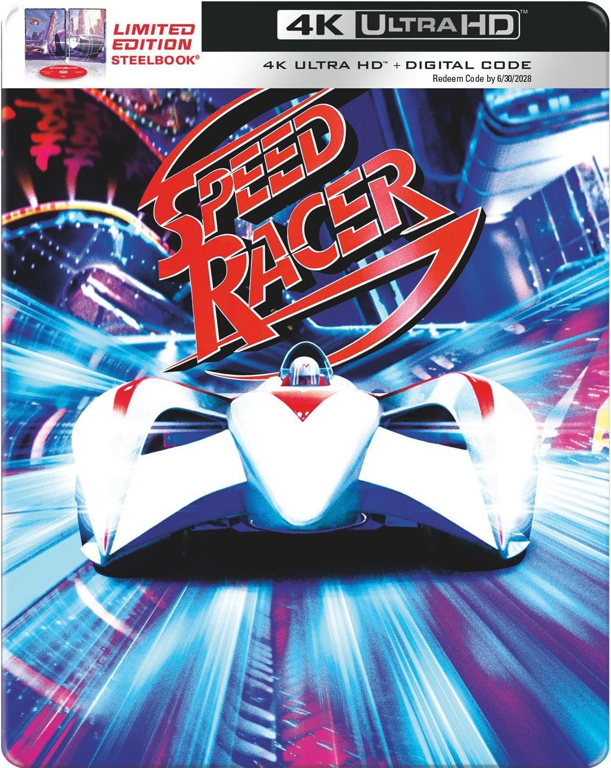 SPEED RACER LIMITED EDITION STEELBOOK 4K ULTRA HD NEW! SEALED!