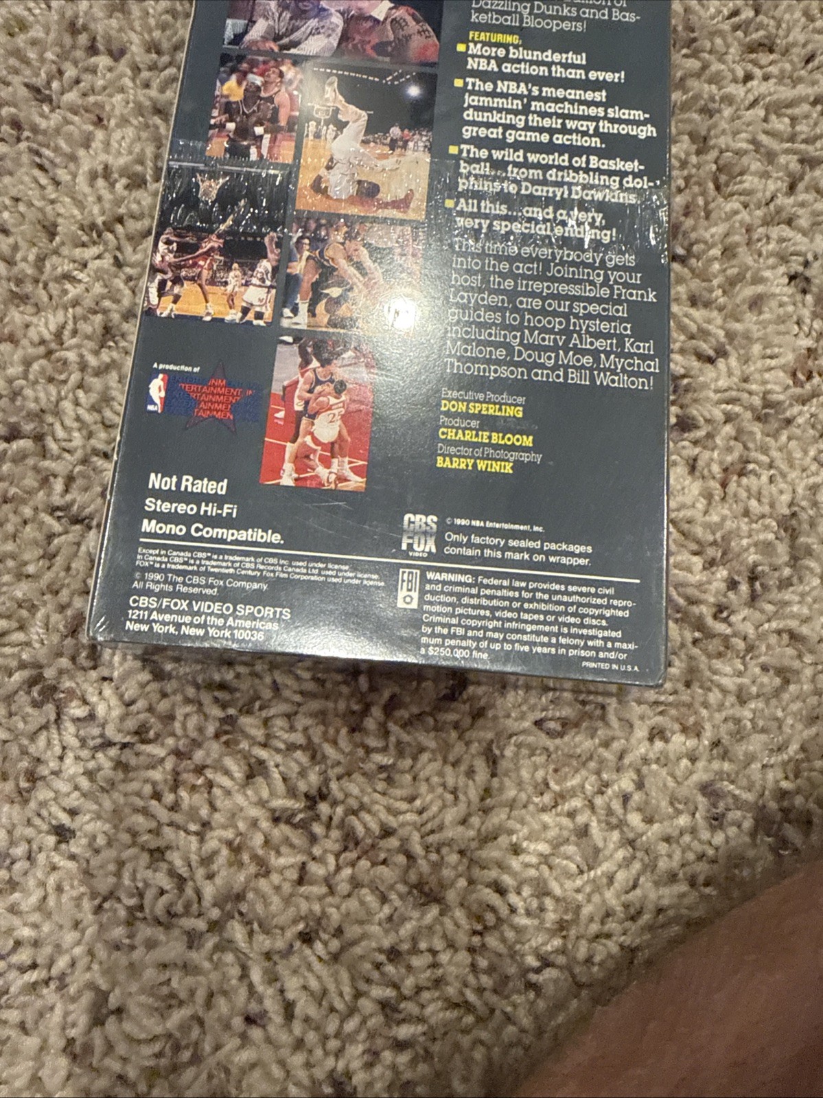 All New Dazzling Dunks and Basketball Bloopers VHS NBA 1990 Vintage SEALED