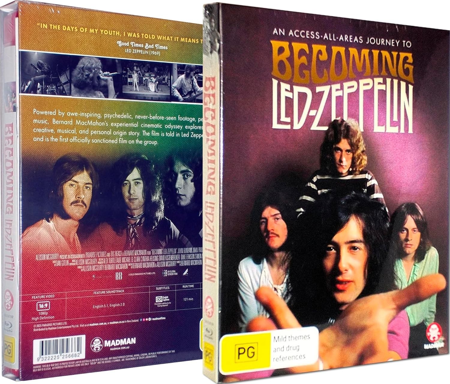 Becoming Led Zeppelin Blu-ray [Region Free] Booklet / Australia Import