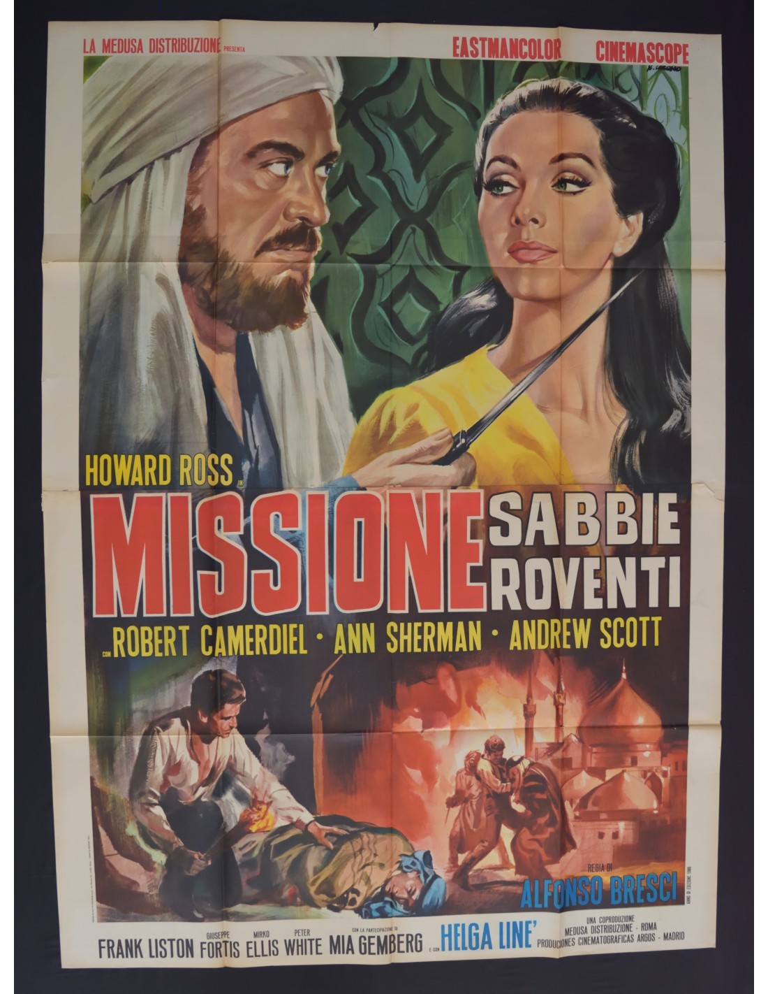 manifesto MISSIONE SABBIE ROVENTI howard ross alfonso brescia camardiel A51