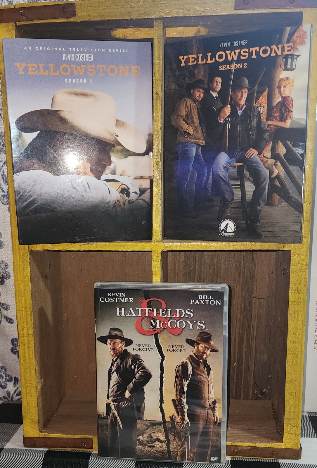 Yellow Stone Season 1 -2 And Hatfields And McCoys DVDs