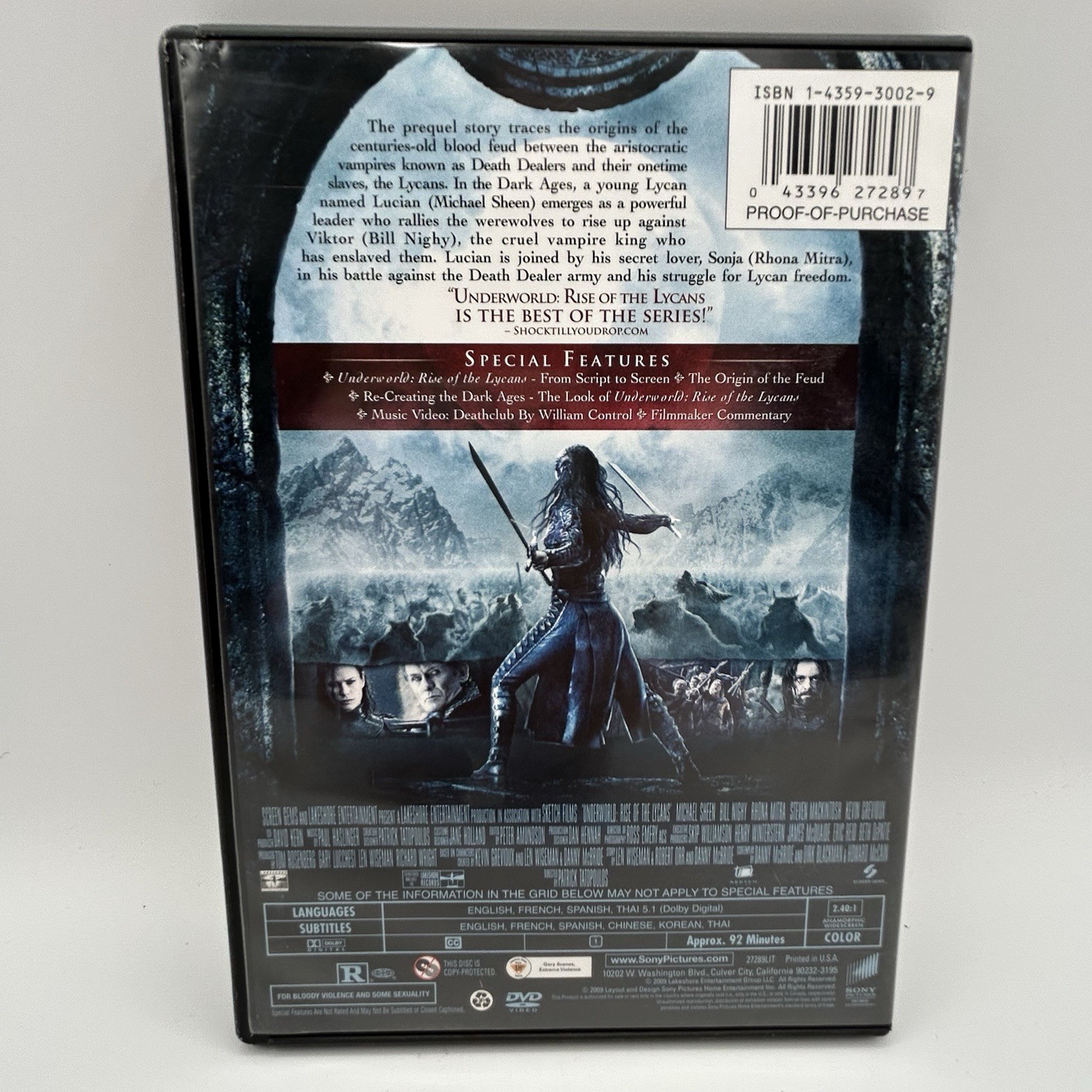 Underworld – Dvd’s 3 Films, Kate Beckinsale