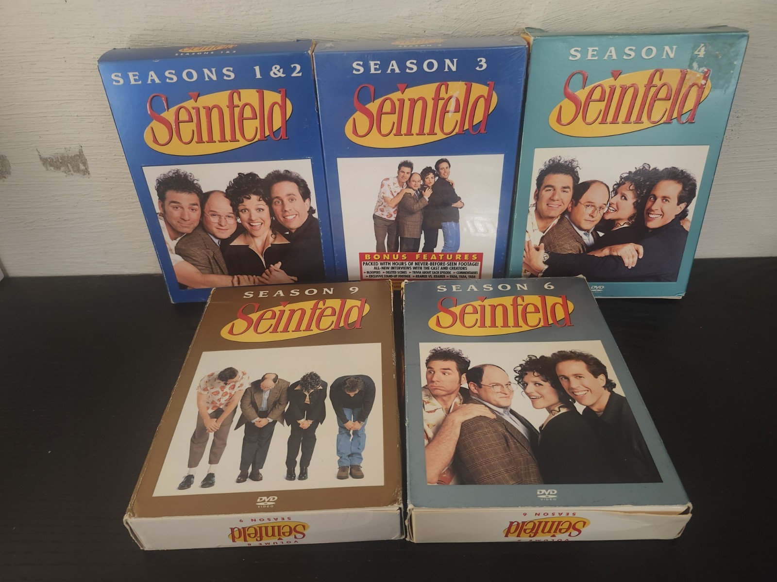 Seinfeld DVD Season Lot 1, 2, 3, 4, 6, 9. (3 Is New/sealed)