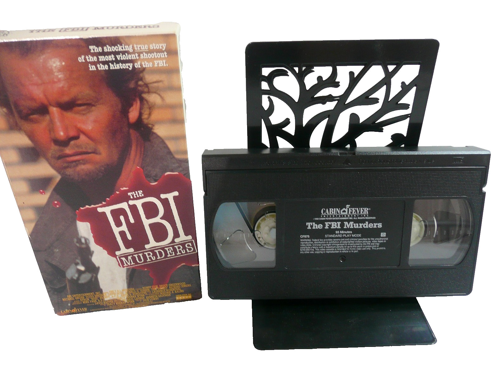 The FBI Murders VHS Tape 1992 Cabin Fever 1988 TV Movie -Ronny Cox Michael Gross