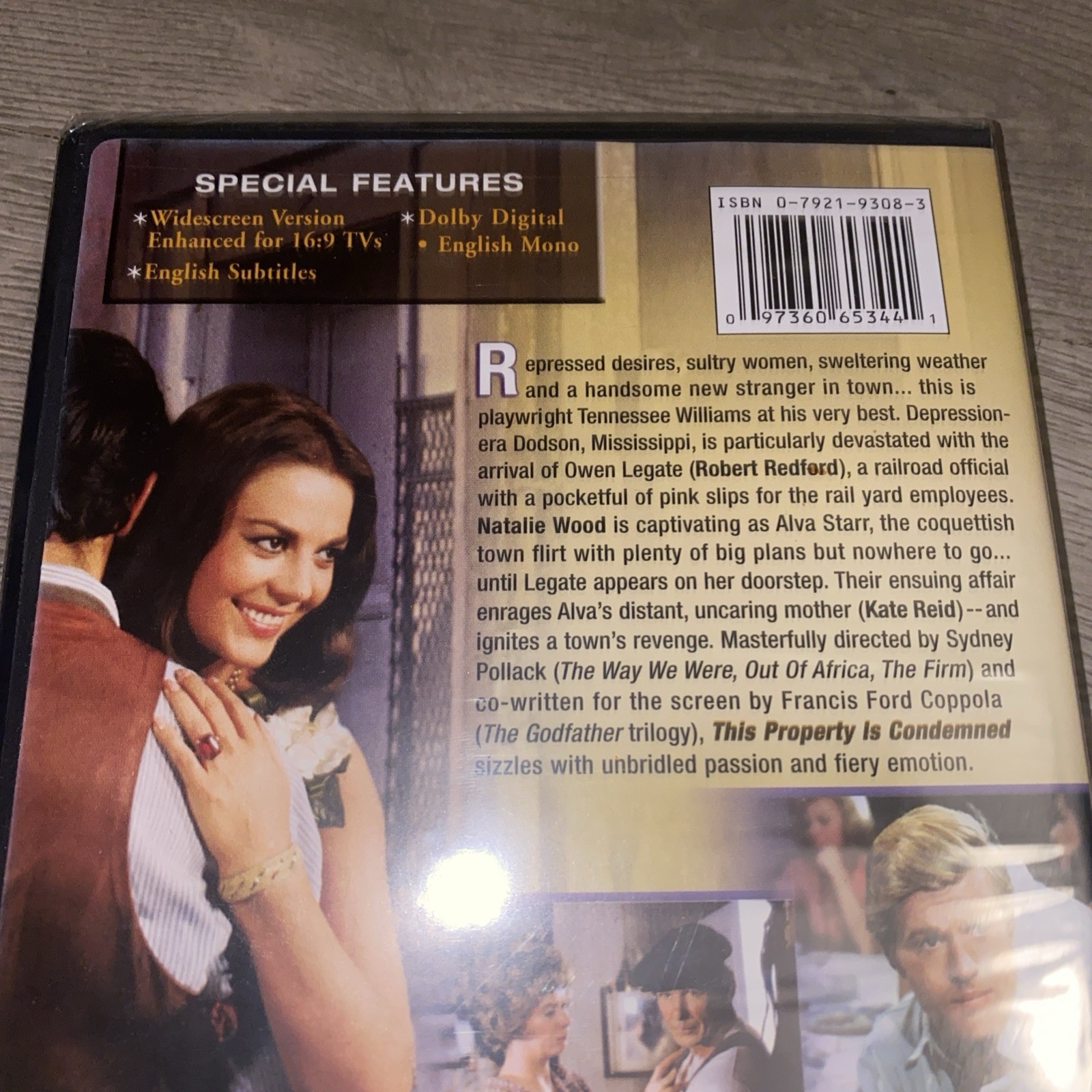 NEW This Property Is Condemned DVD Robert Redford Natalie Wood Sydney Pollack