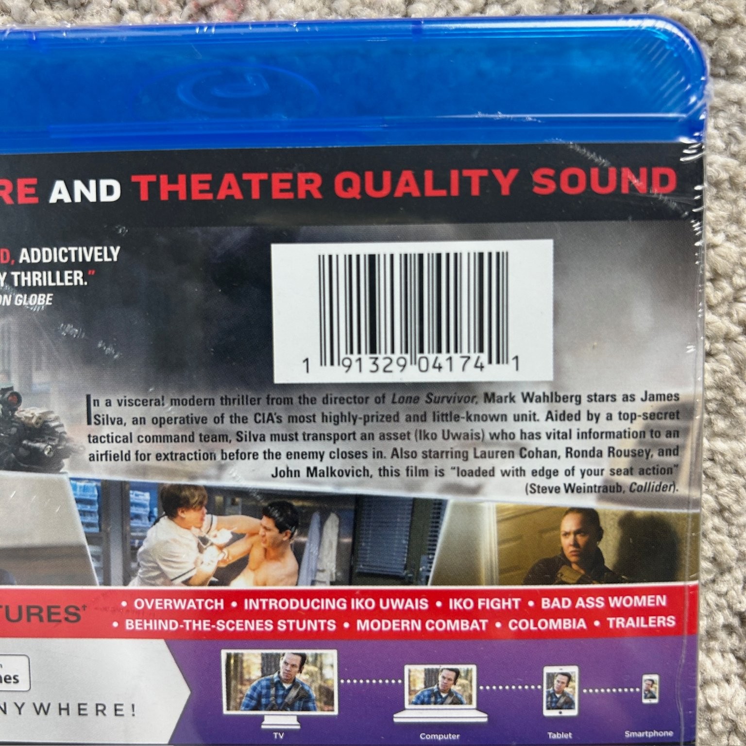 Mile 22 Blu-ray + DVD + Digital 2018 Mark Wahlberg Iko Uwais Peter Berg